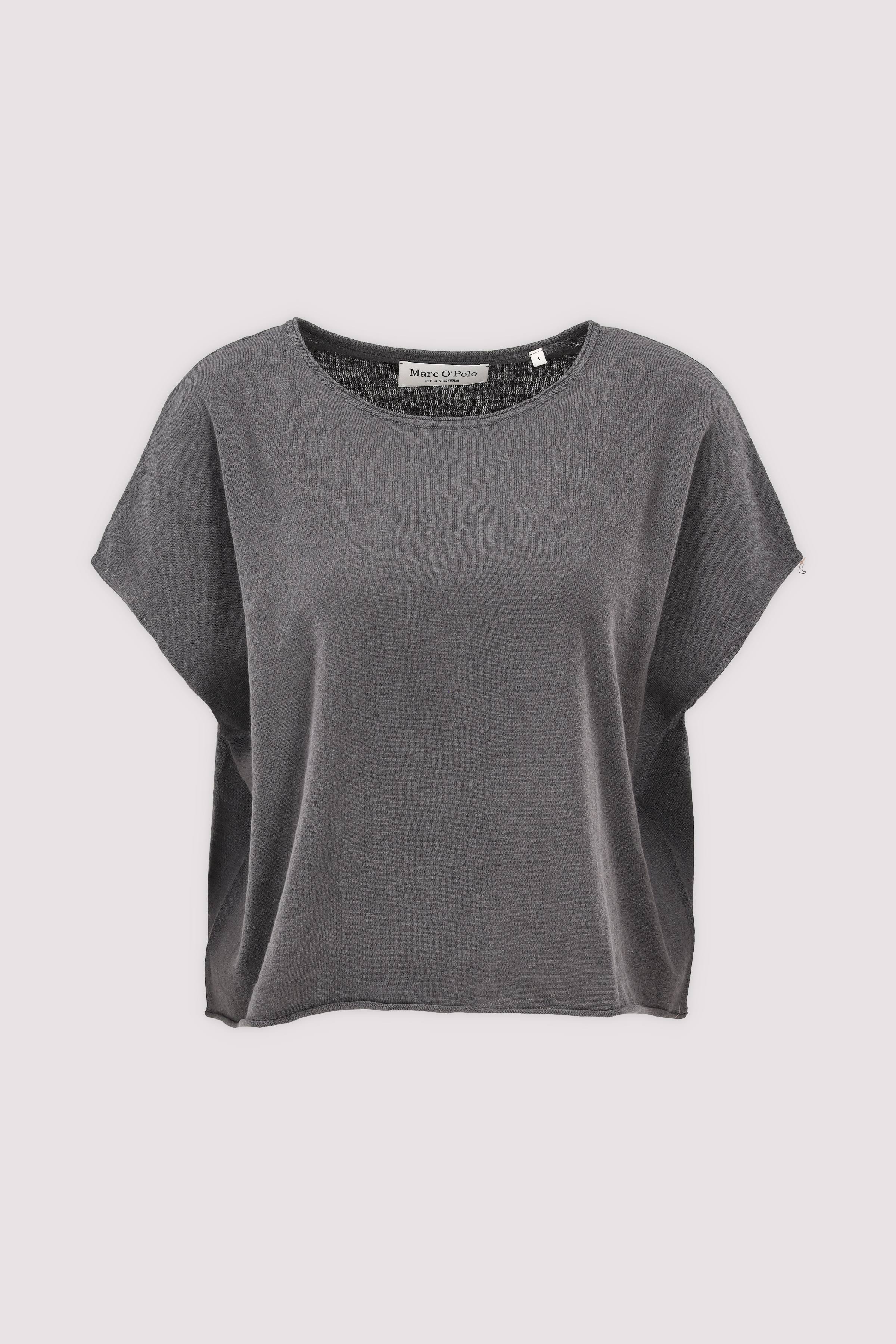Marc O'Polo Strick-T-Shirt Grau