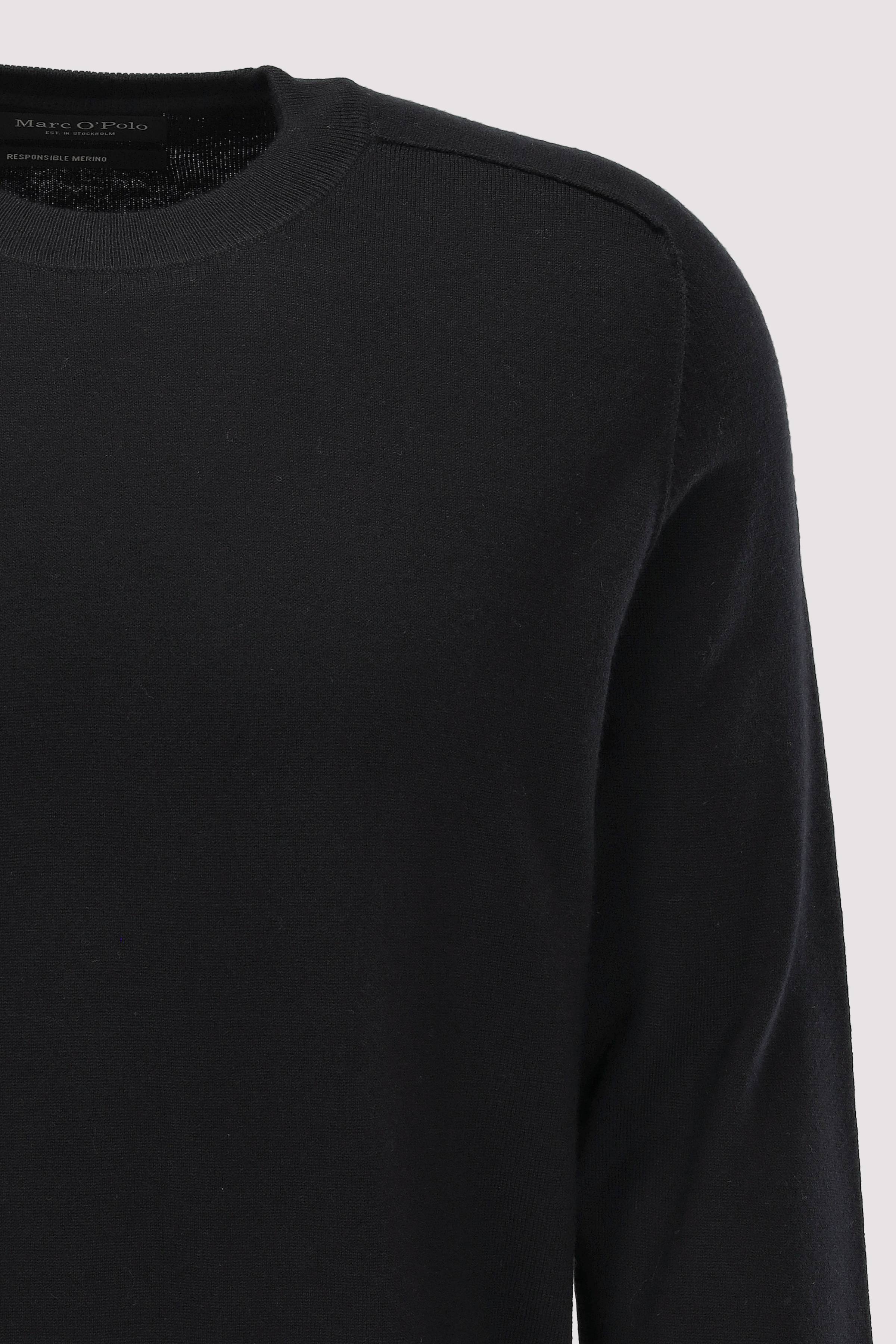 Marc O´Polo International - Crew Neck in pure merino with 