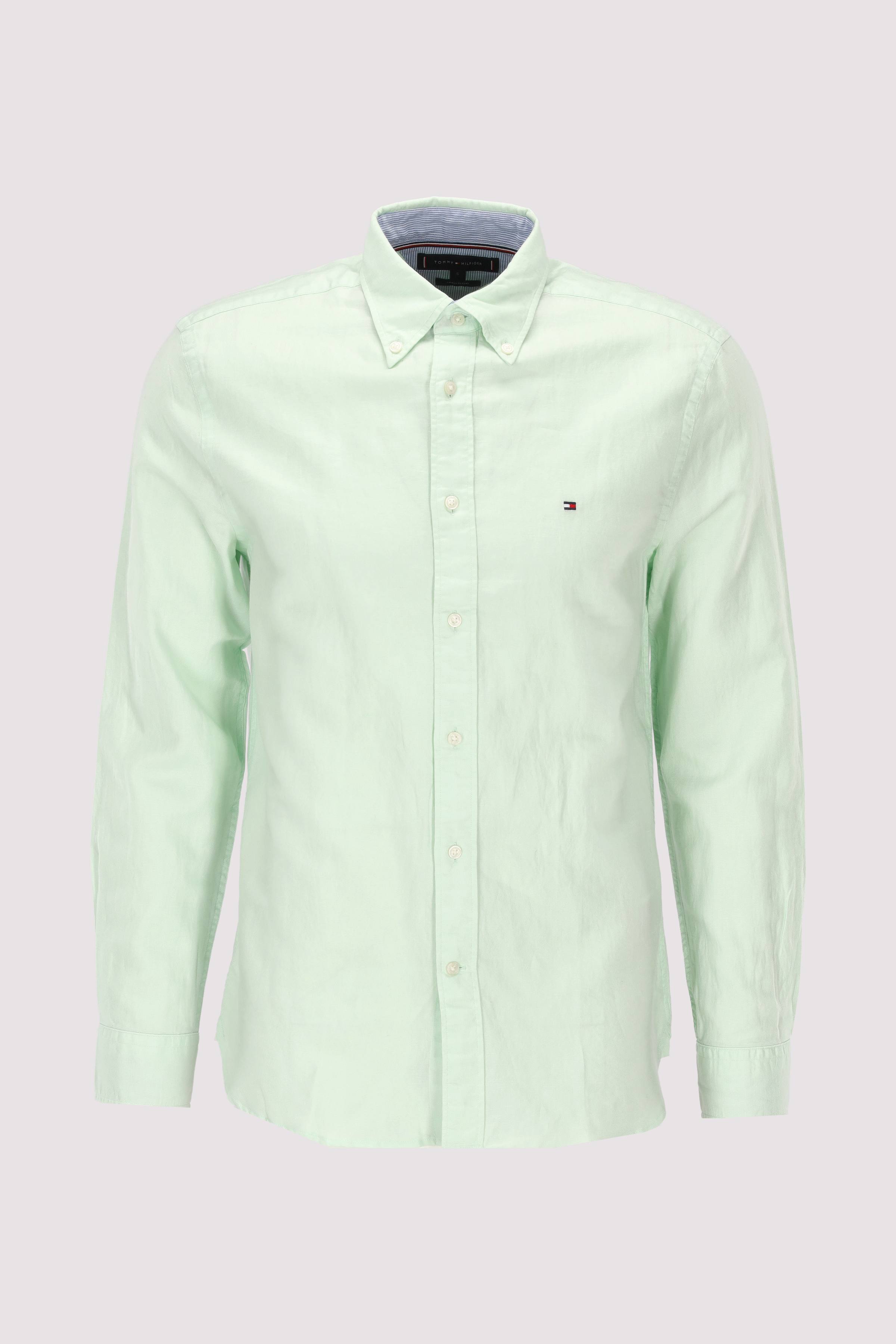 LINEN BLEND SOLID RF SHIRT