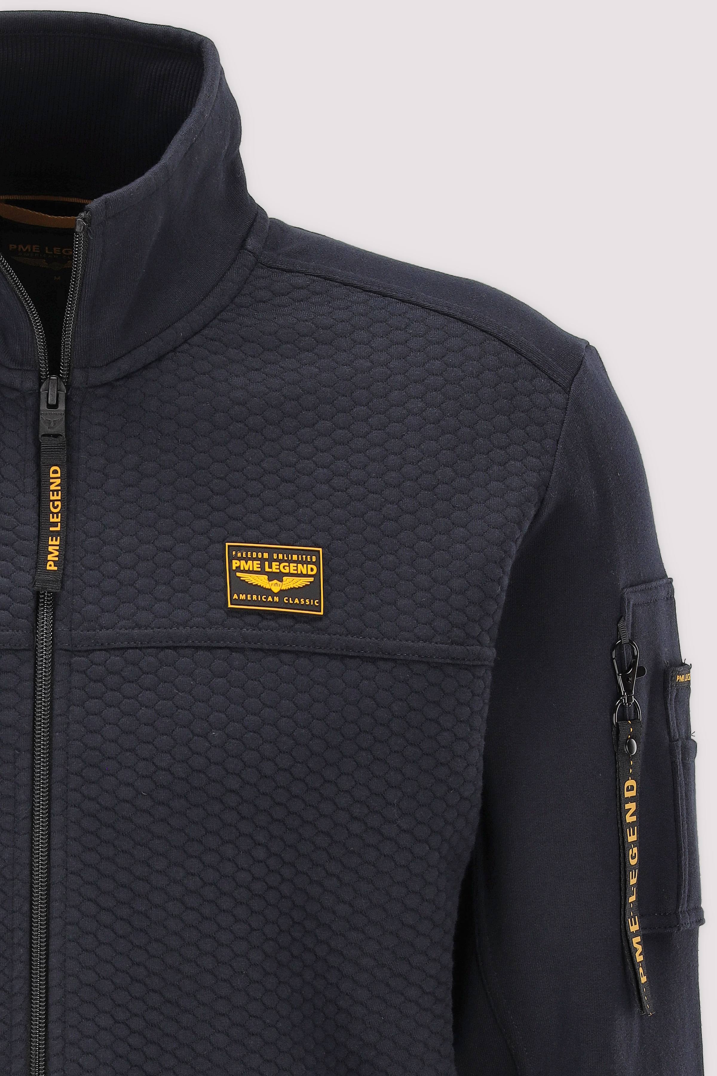 PME Legend - Zip jacket jacquard interlock