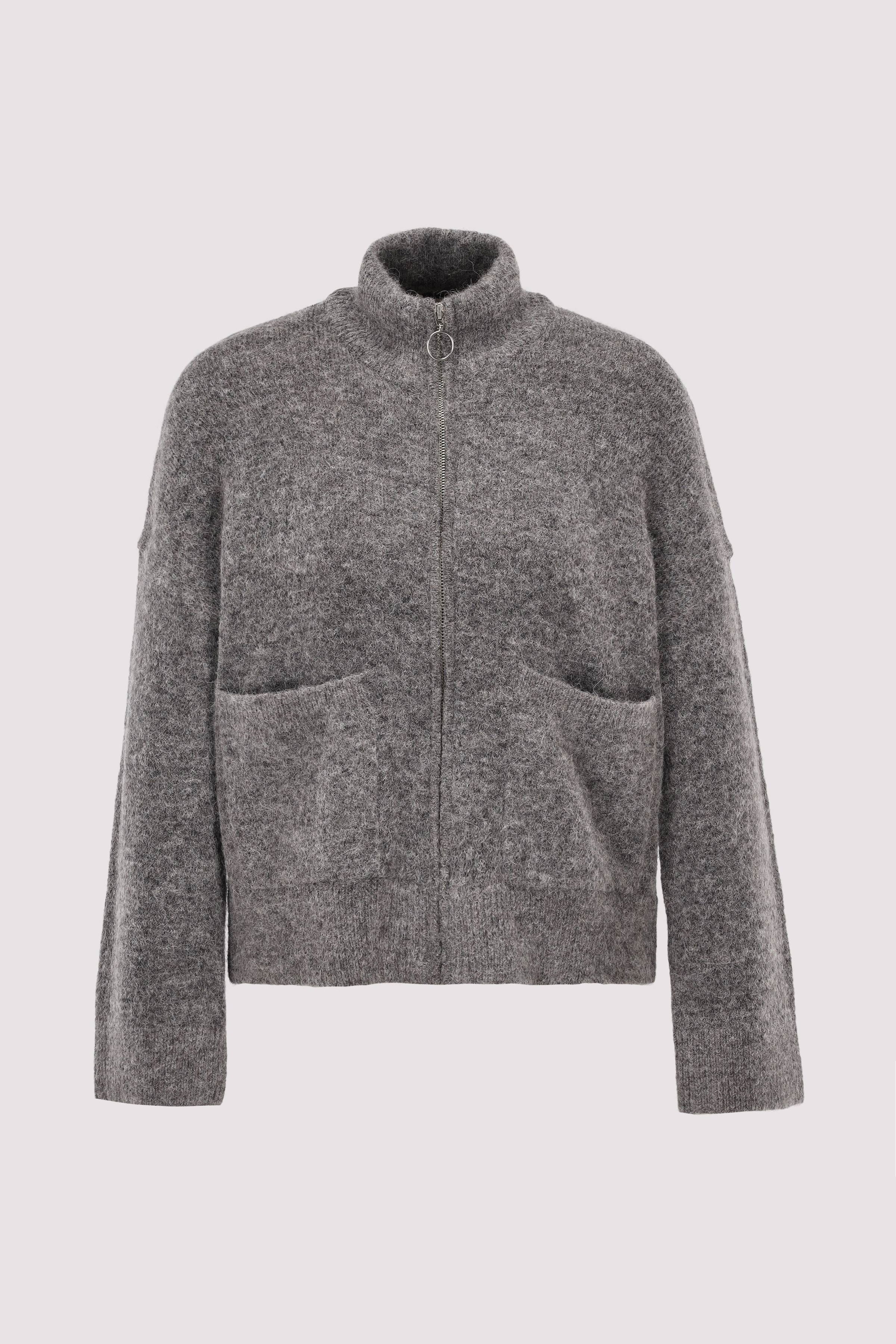 SLFSIA RAS LS KNIT ZIPPER CARD