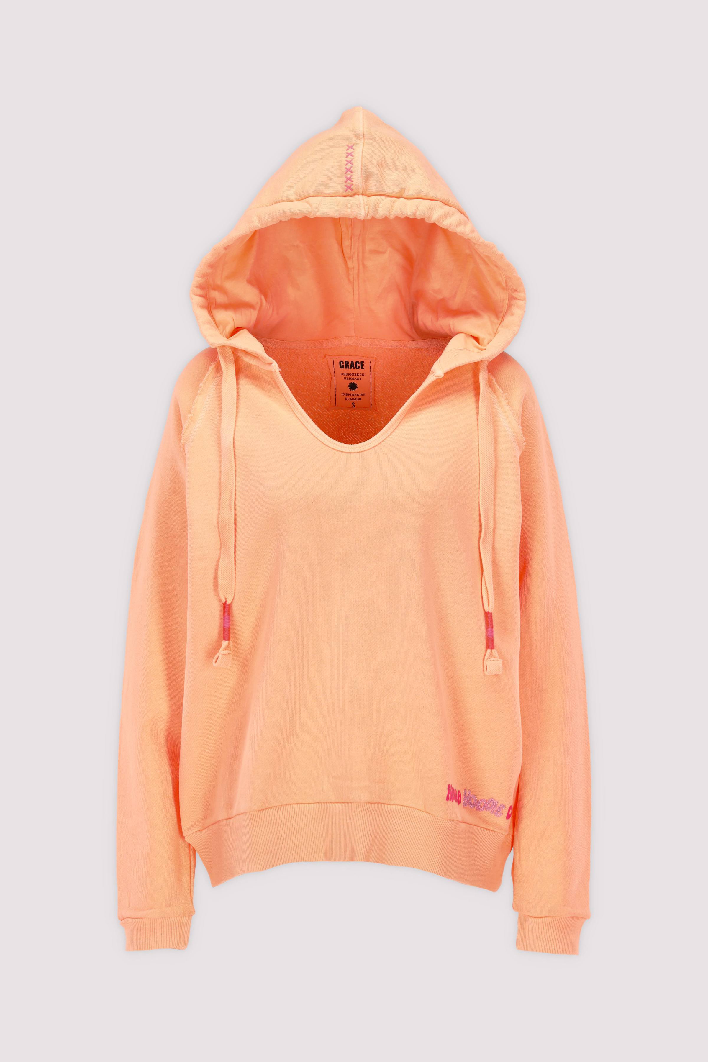 Grace - Grace Hoodie Neon Orange Komfort