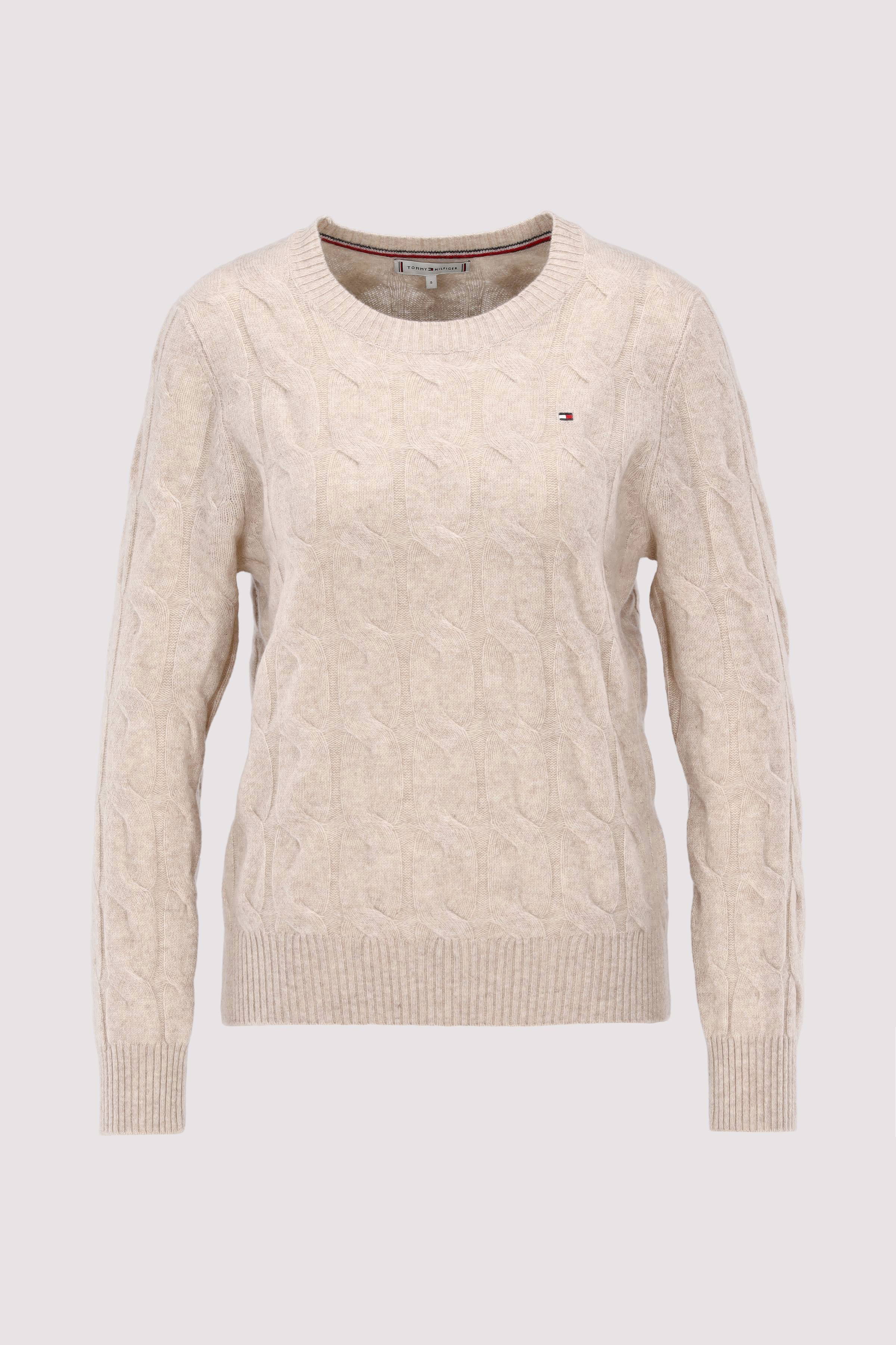 Tommy Hilfiger - SOFT WOOL CABLE C-NK LS SWT Tommy Hilfiger - SOFT WOOL CABLE C-NK LS SWT