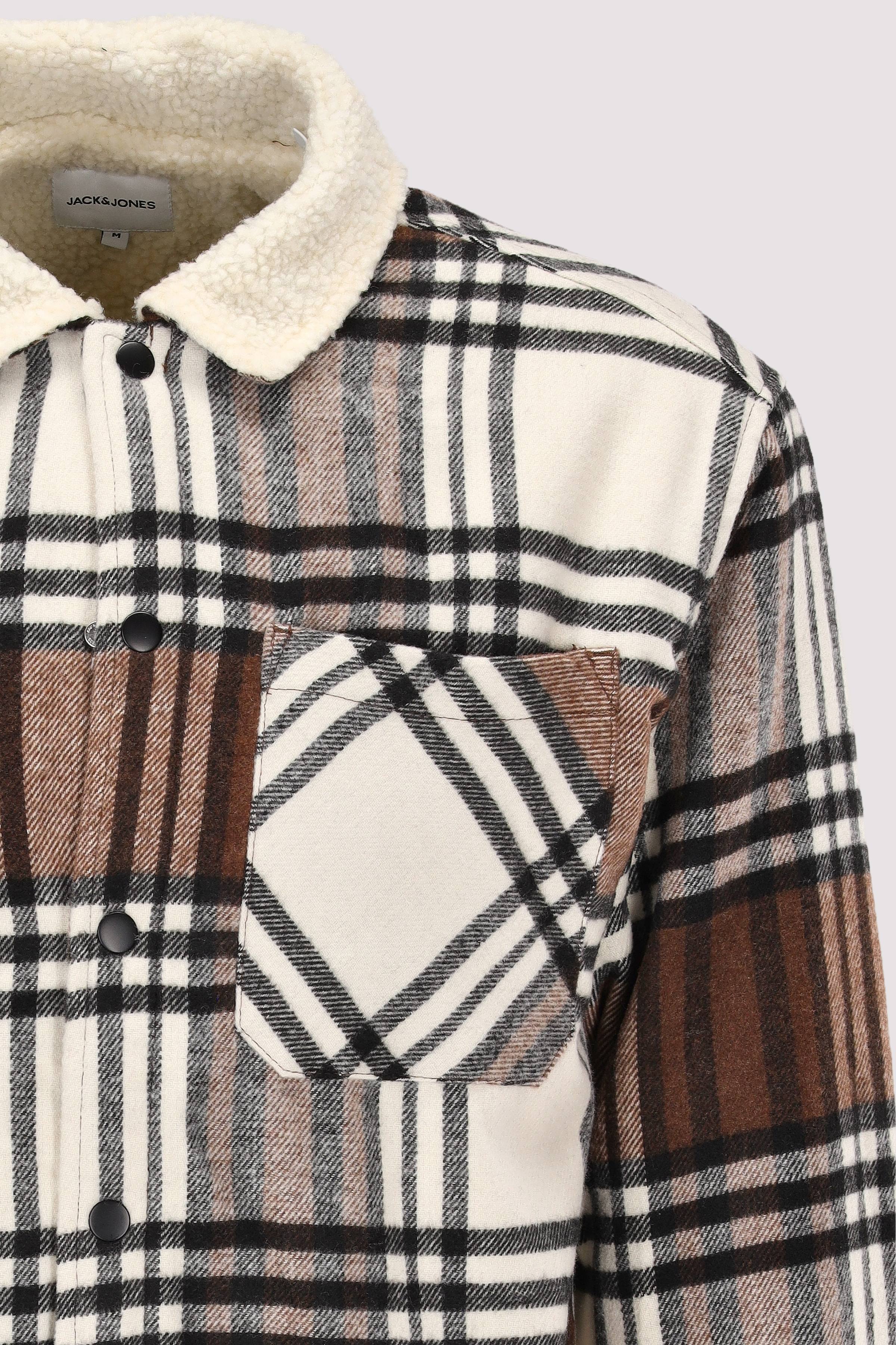 Jack and Jones - JJZAC TEDDY SHIRT JACKET LS