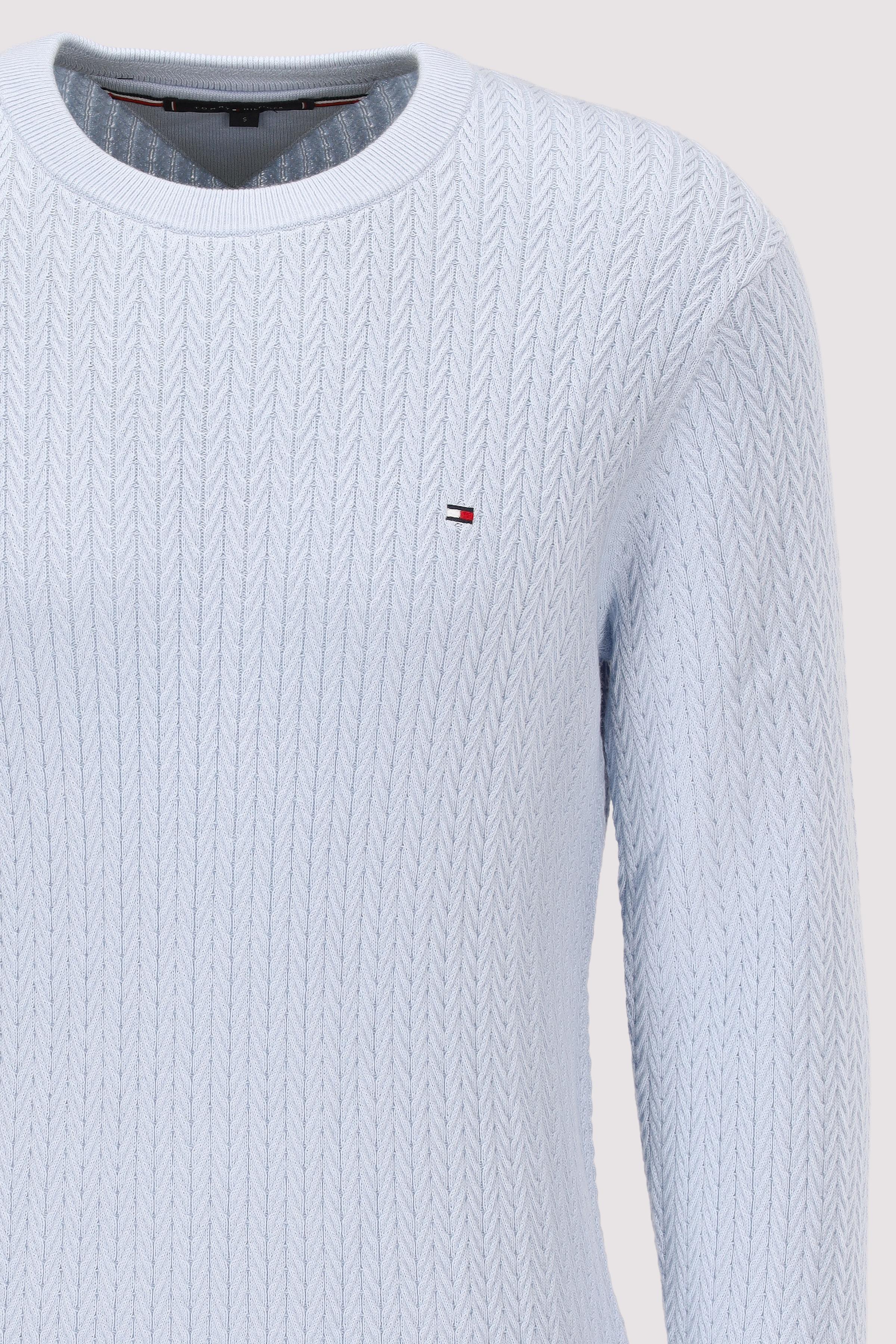 Tommy Hilfiger - HERRINGBONE STRUCTURE C NK