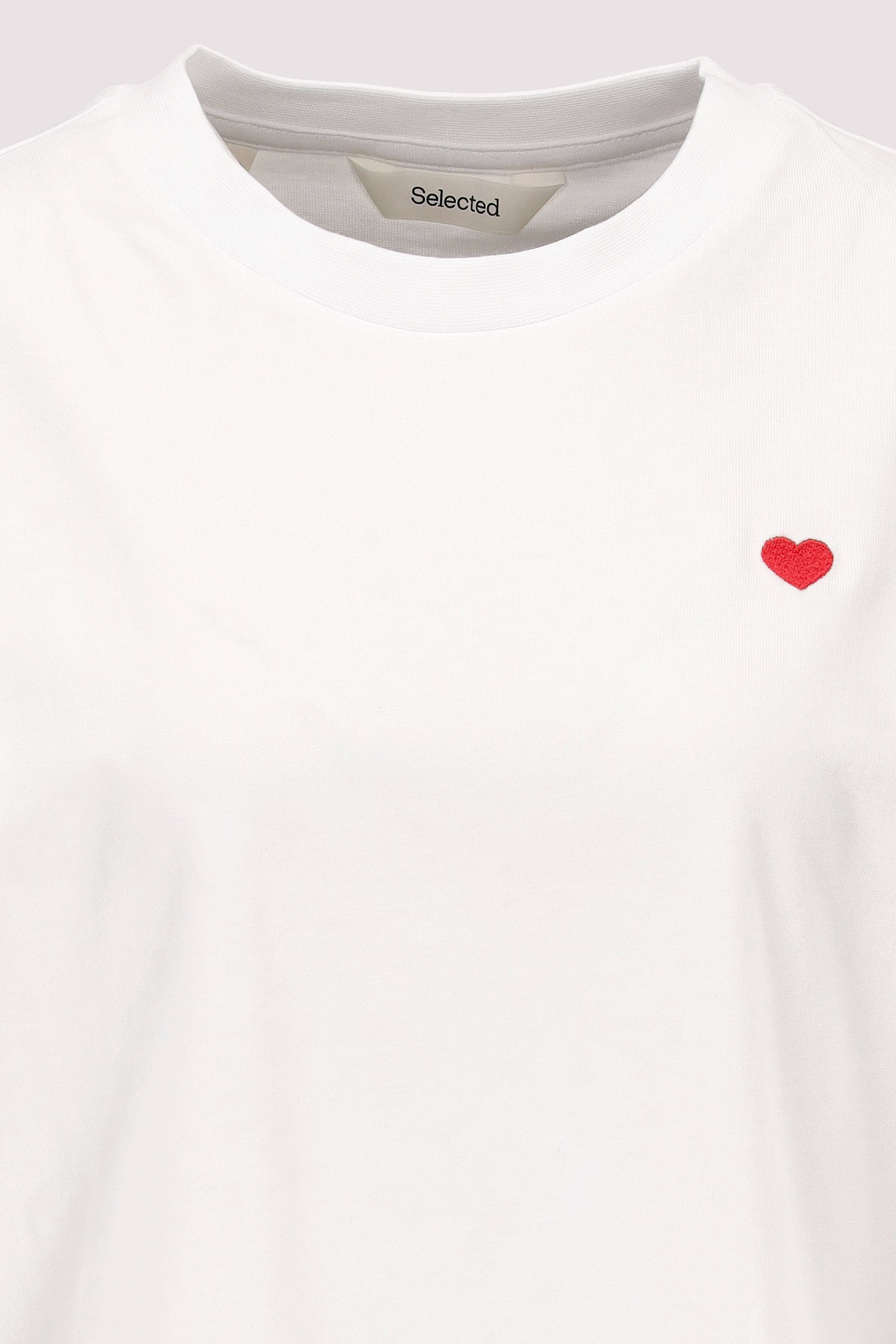 Selected - Selected Damen T-Shirt Bright White