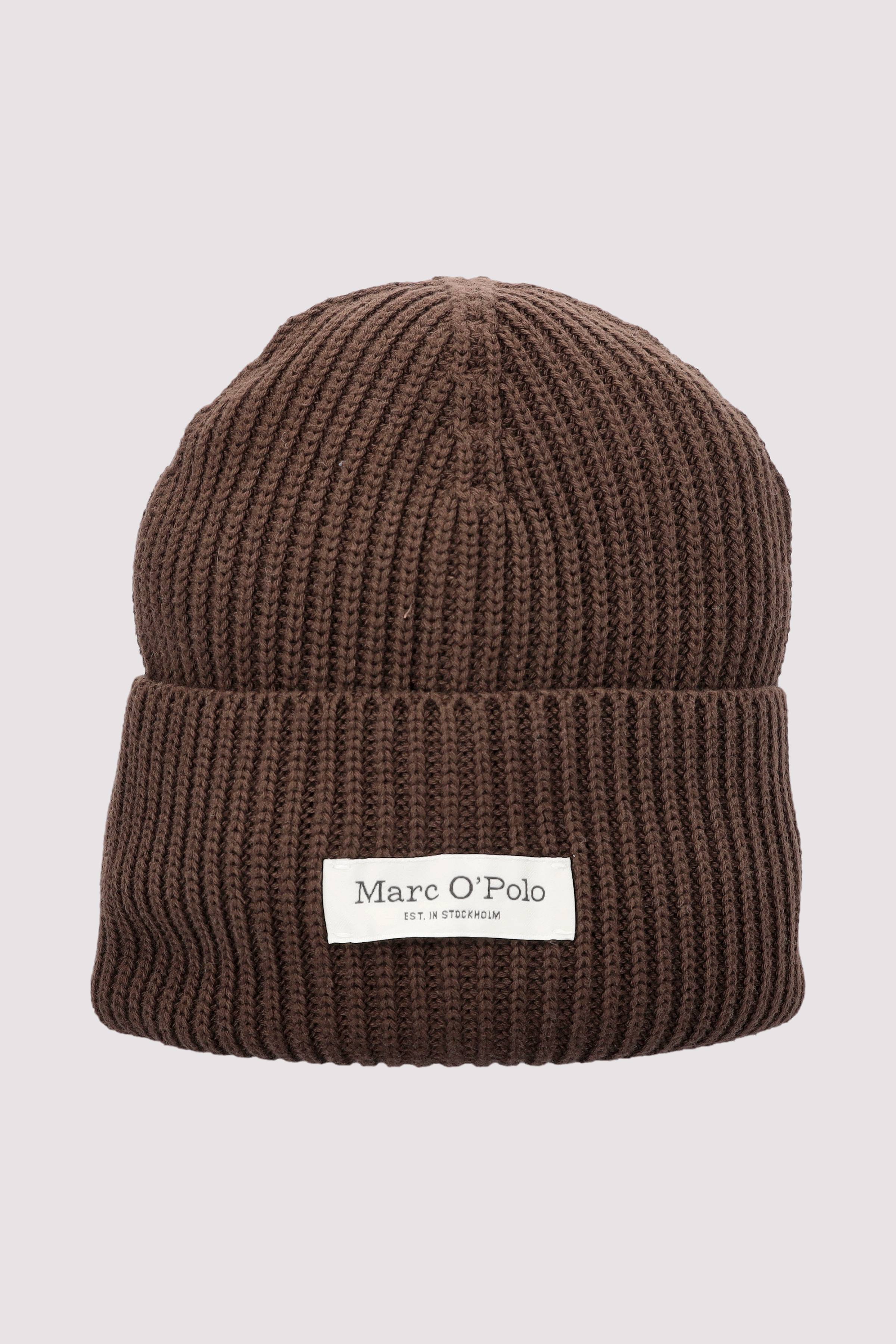 Marc O Polo Casual - Marc O'Polo Damenmütze braun Baumwolle