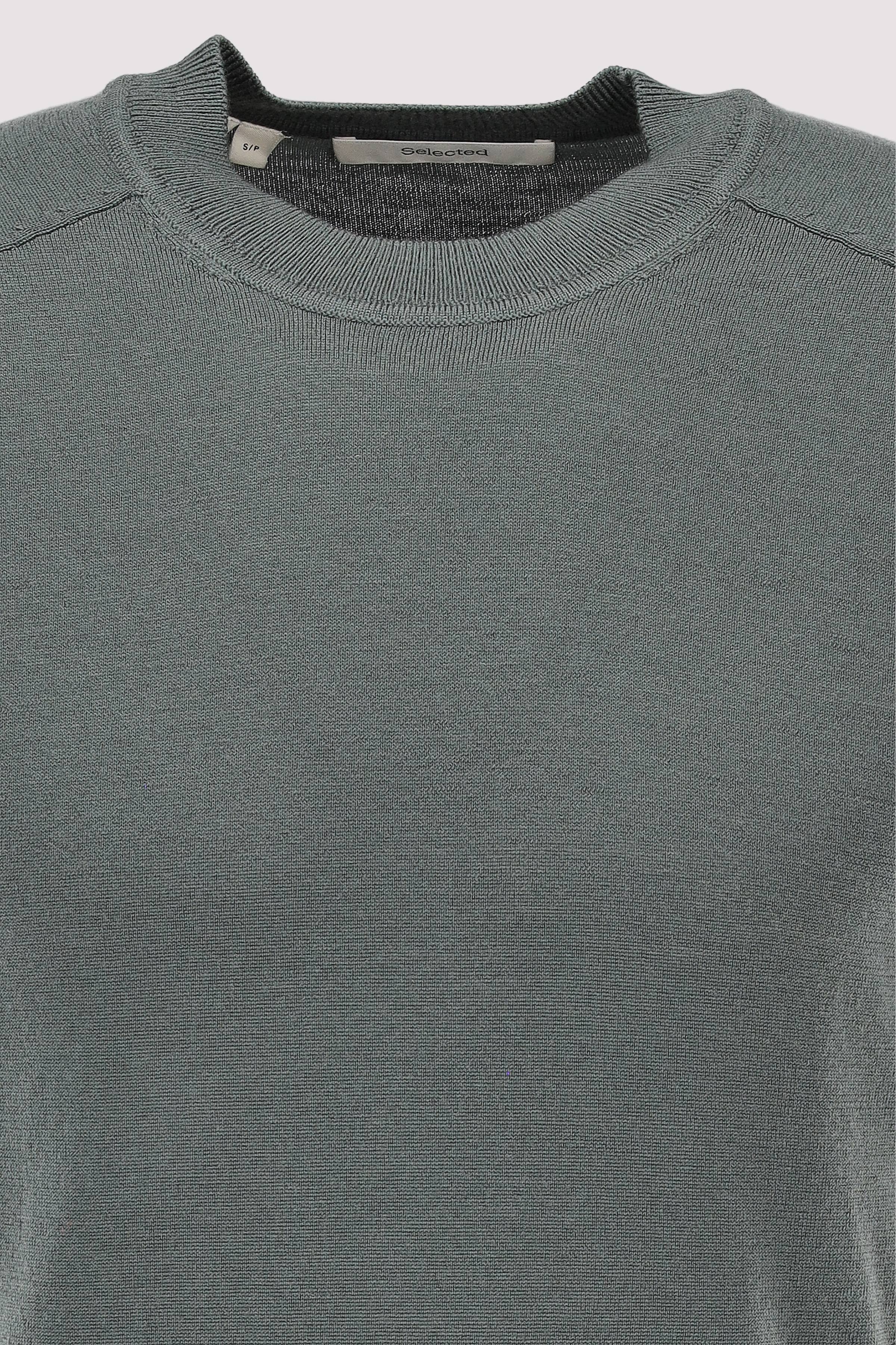 Selected - SLHTRAY SS KNIT MERINO CREW NE