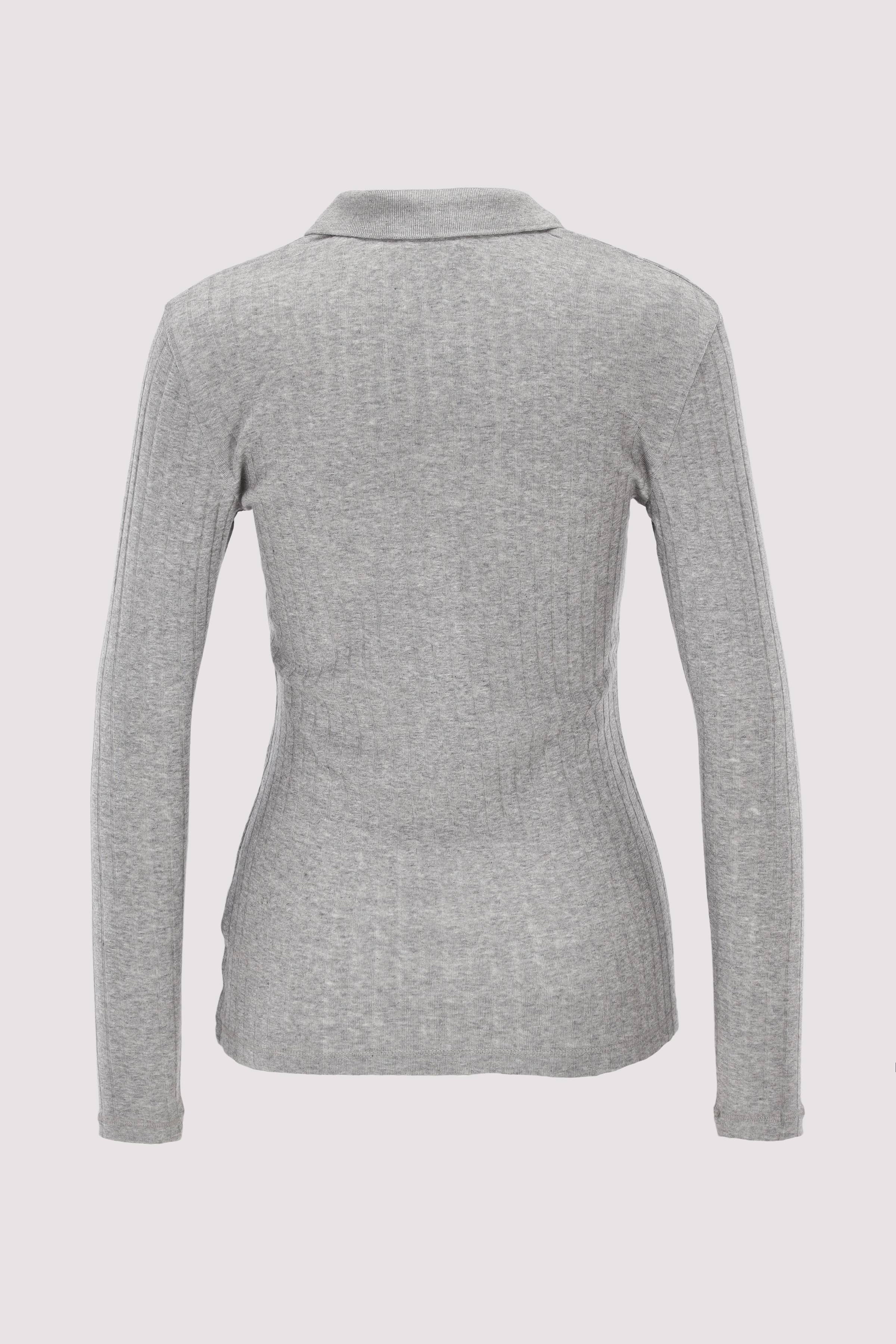 Jersey polo, long sleeve