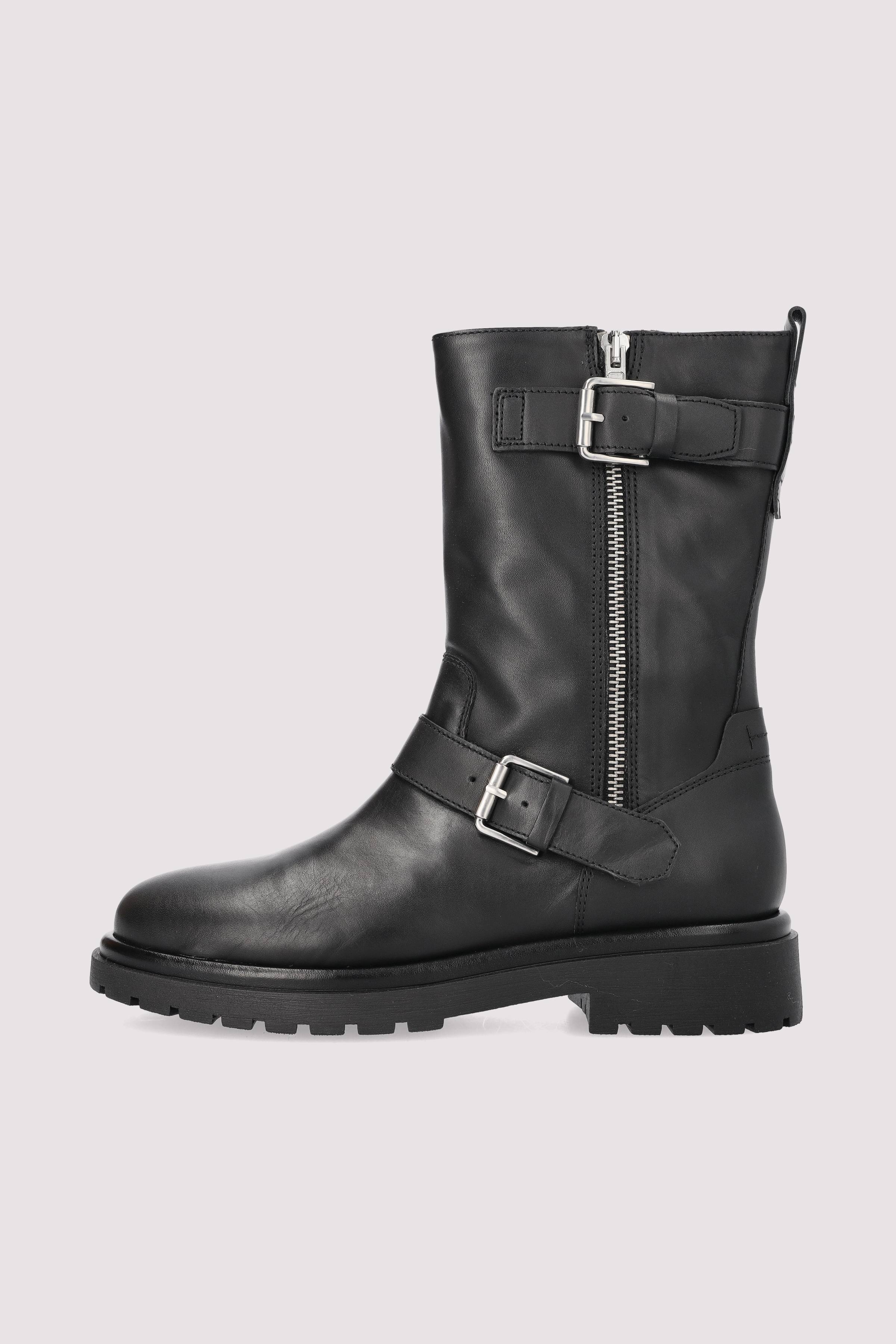 Marc O'Polo Damen Leder-Boot Schwarz
