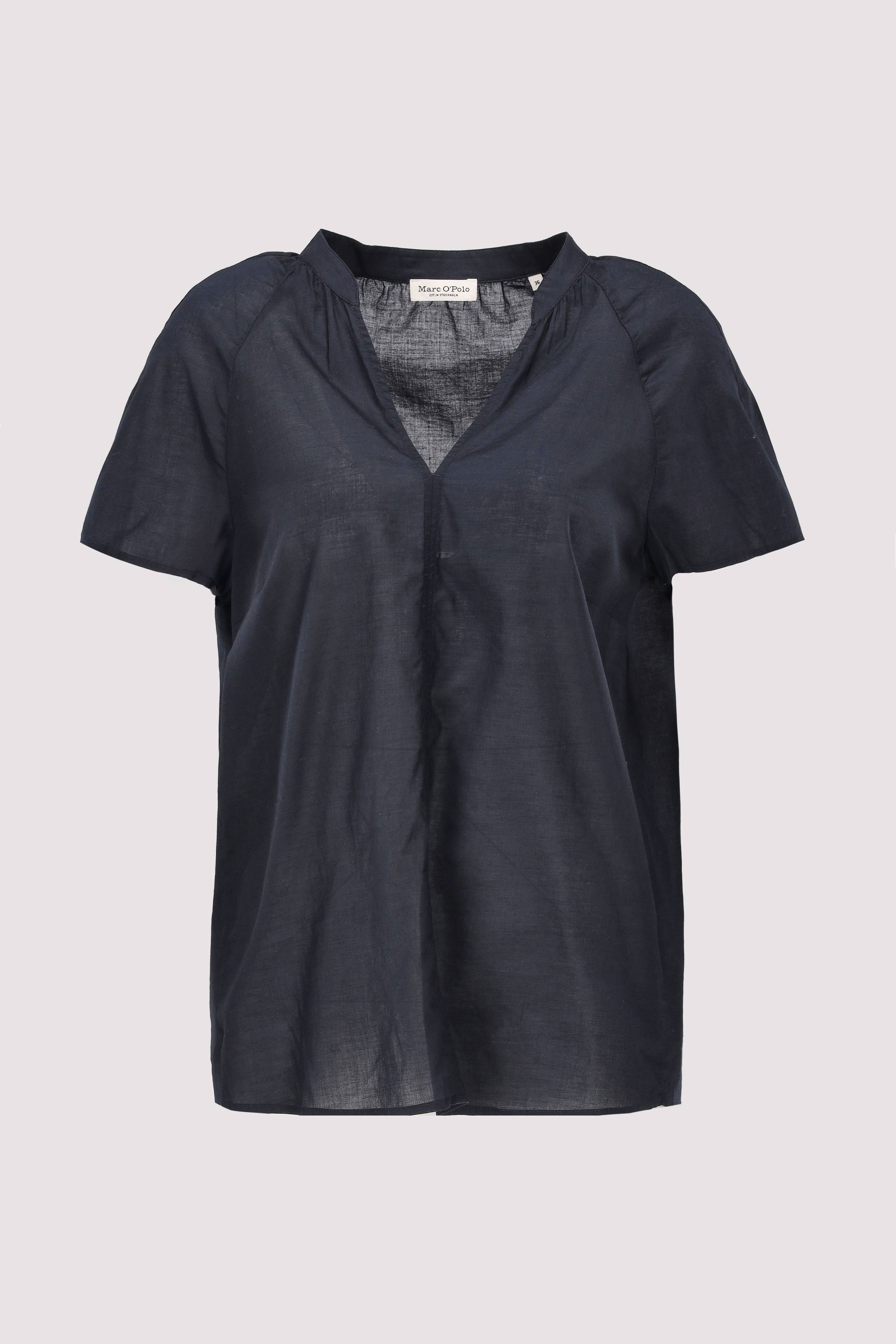 Blouse, v-neck, short sleeved,