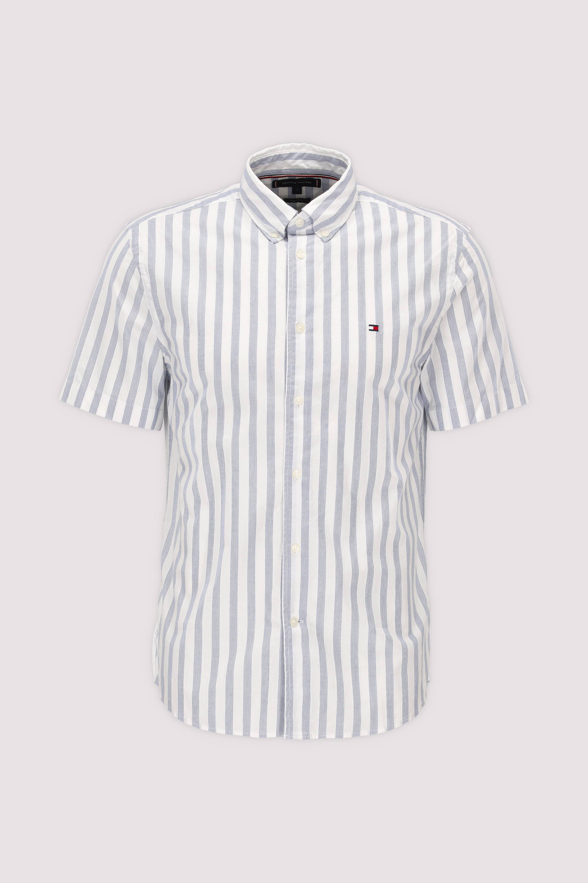 Tommy Hilfiger Herren Kurzarmhemd Blau