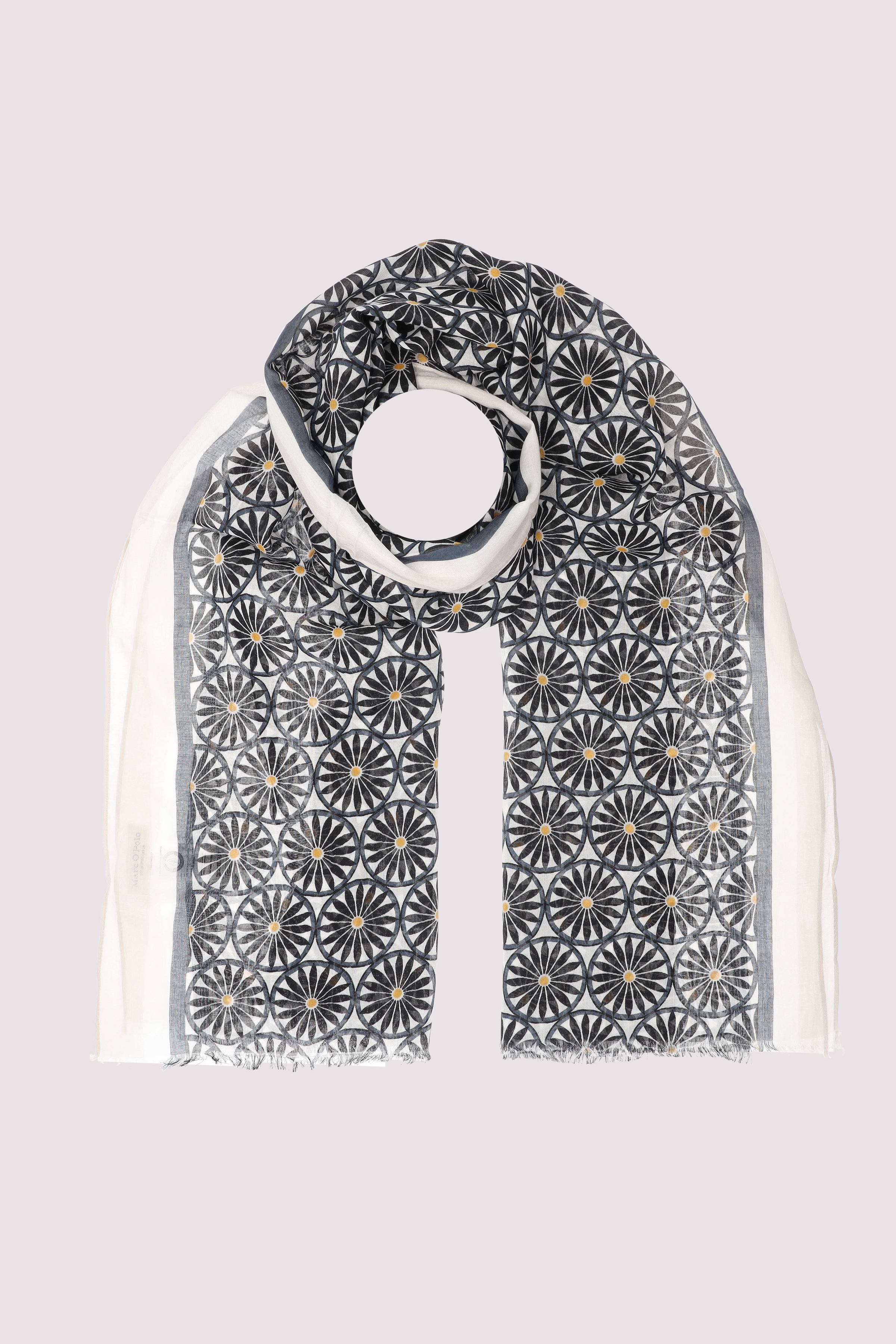 Scarf, woven, cotton-modal, va