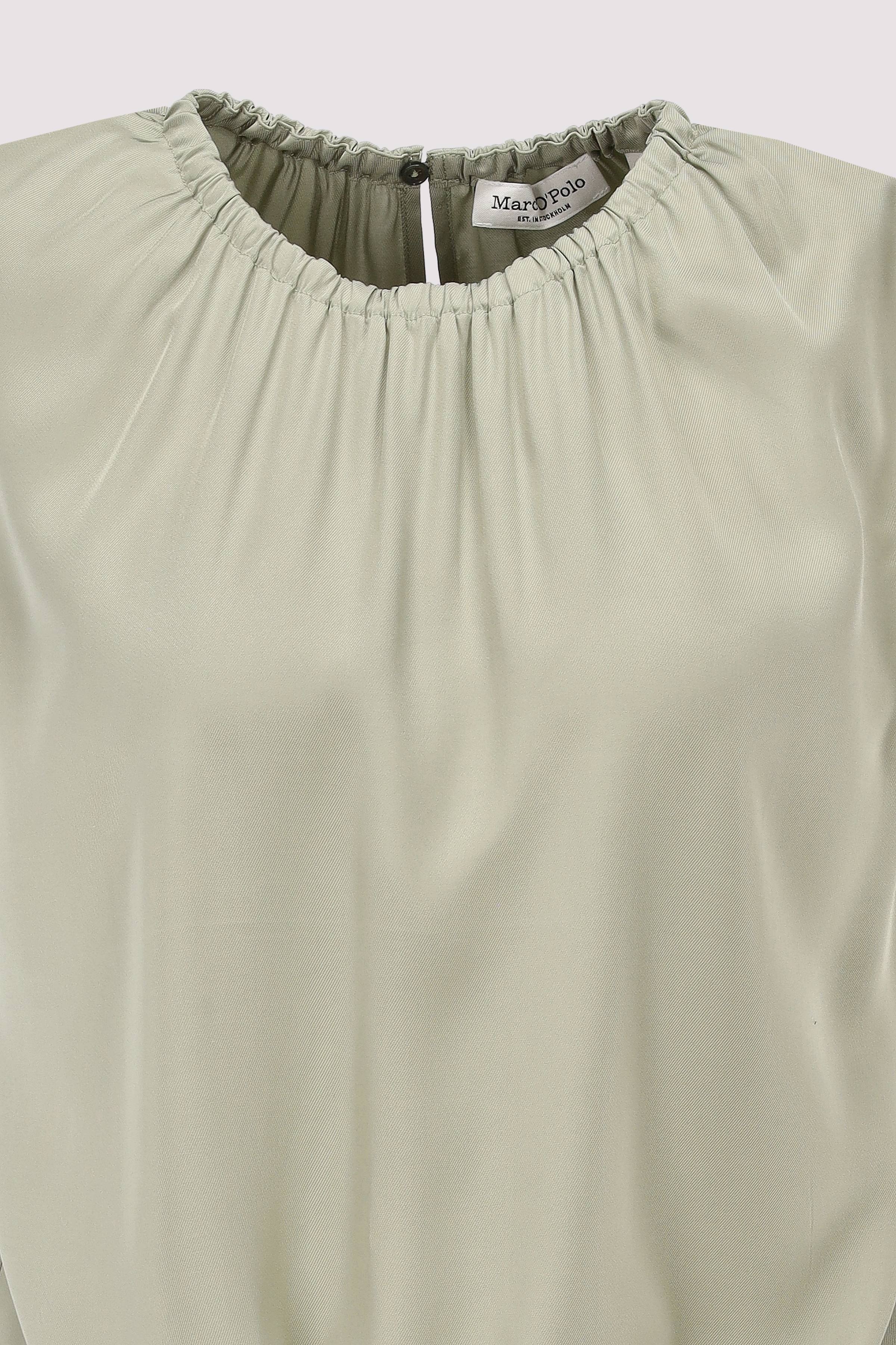 Marc O´Polo International - Woven Top, round neck, gatheri Marc O´Polo International - Woven Top, round neck, gatheri