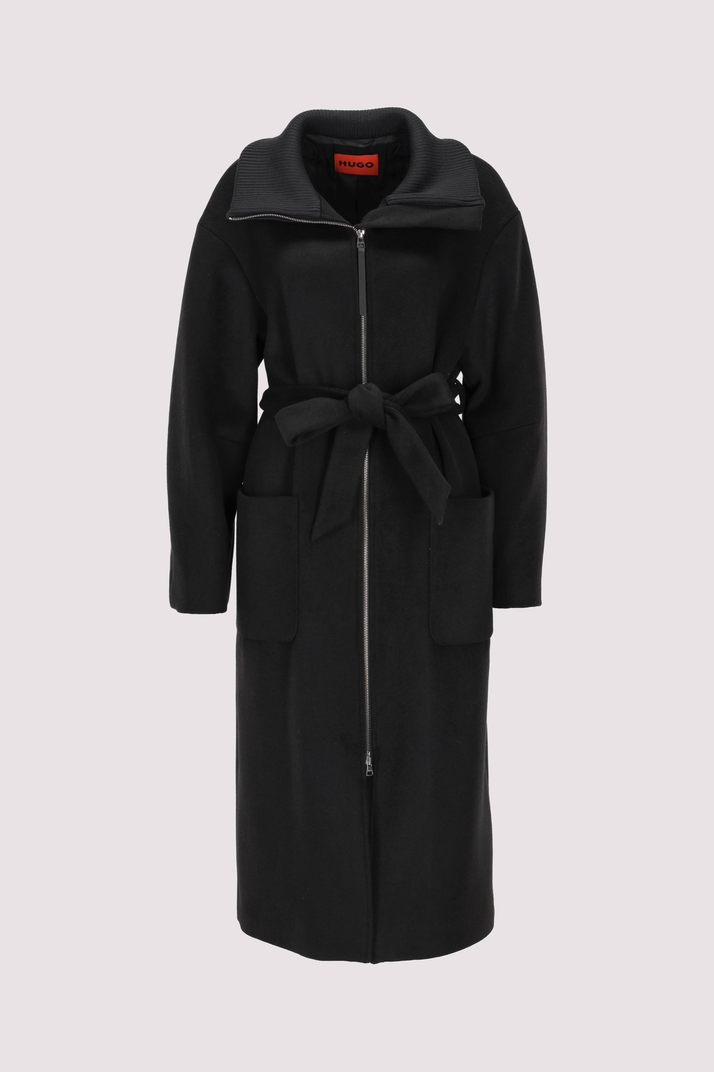 HUGO Damen Trenchcoat in Schwarz