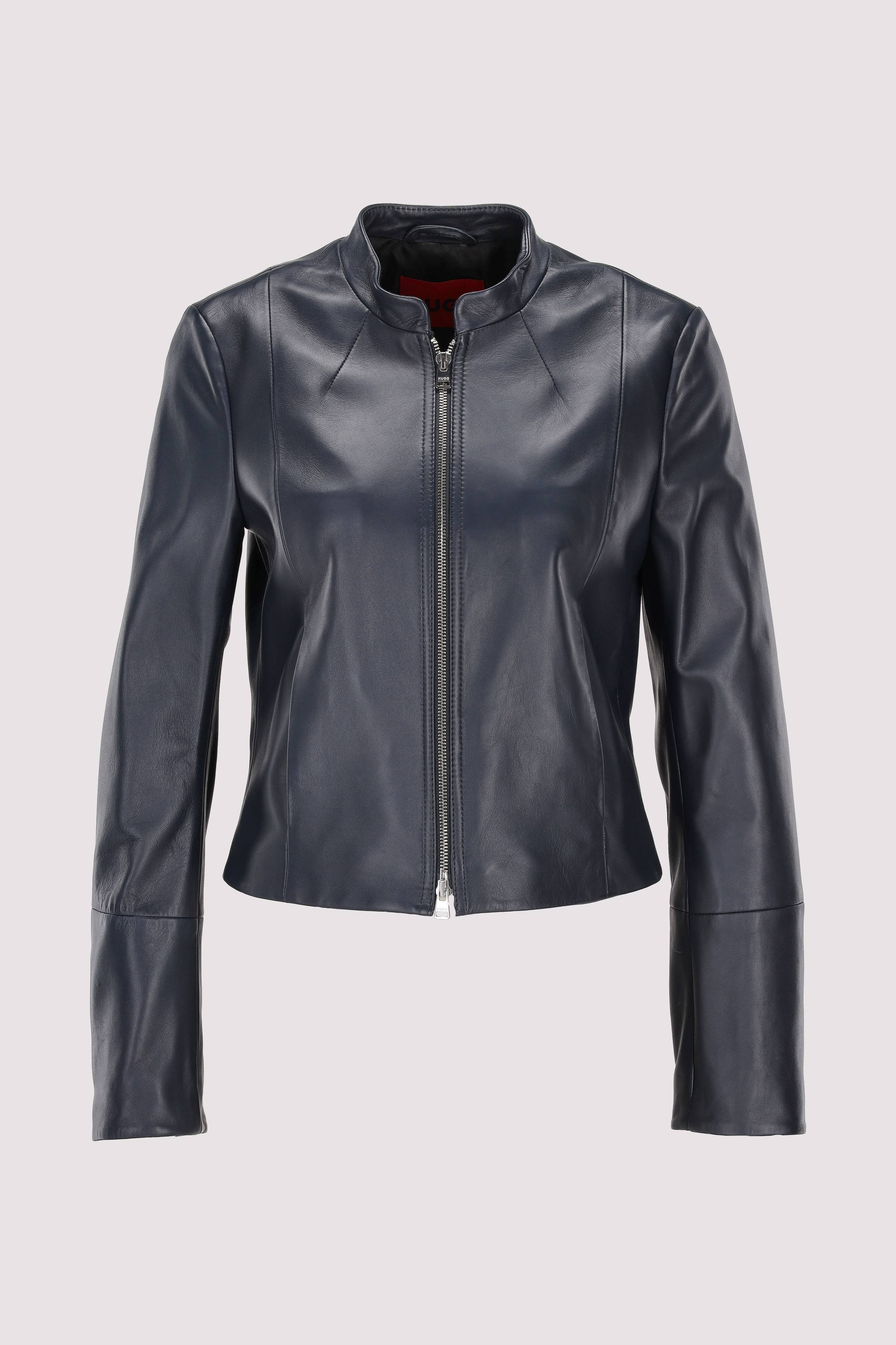 HUGO Lederjacke Damen in Blau