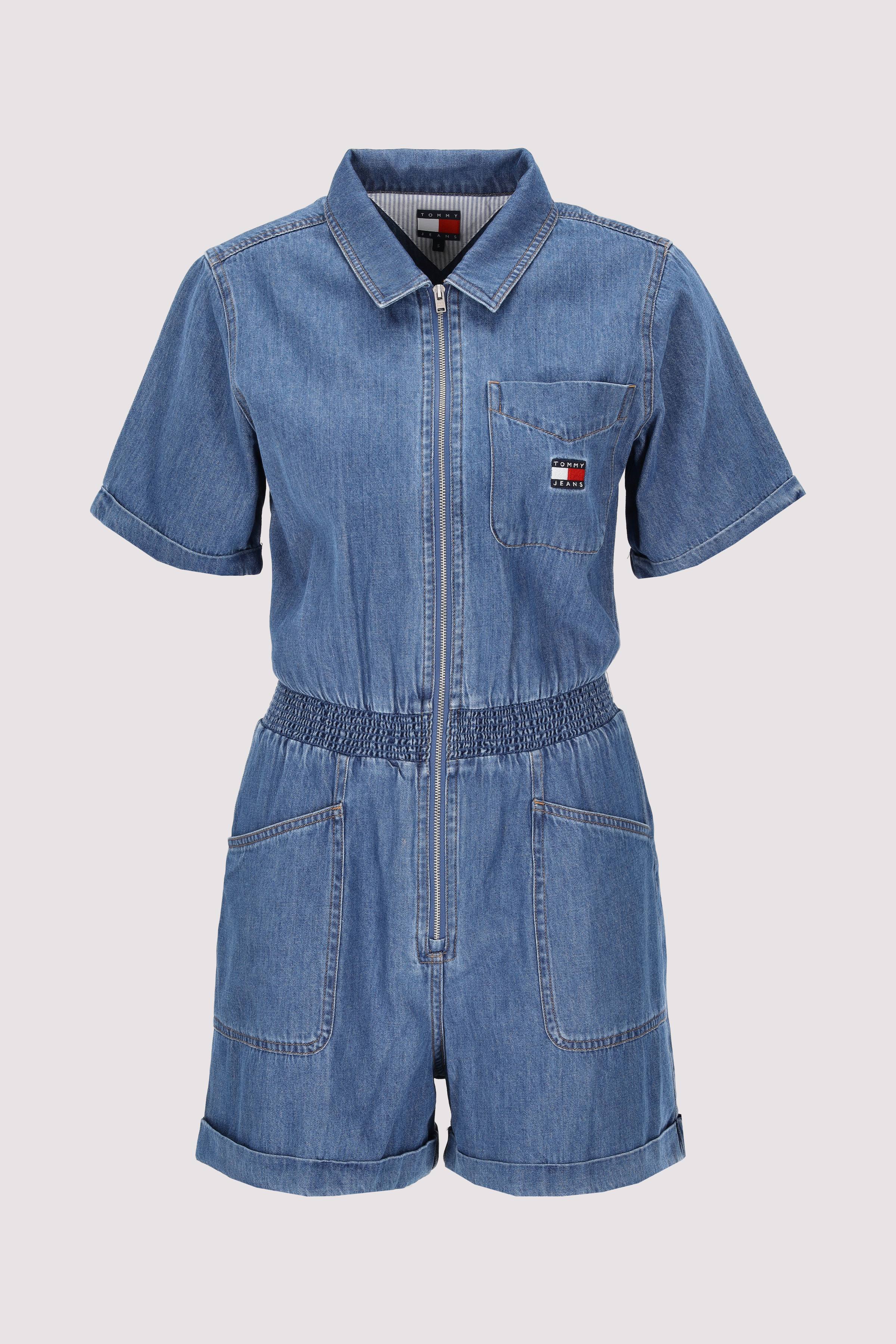 TJW LT DENIM PLAYSUIT