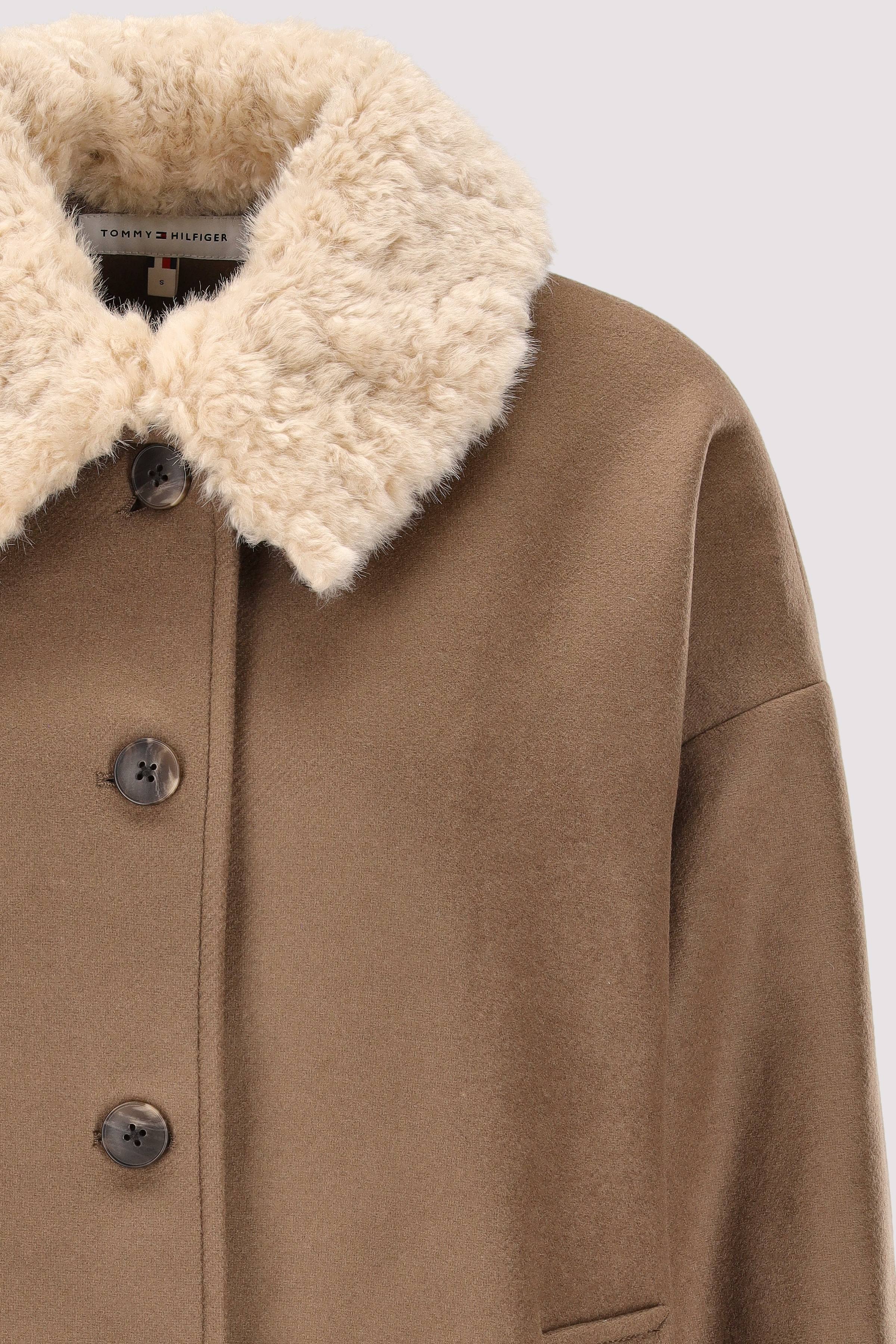Tommy Hilfiger - Kurzer Mantel khaki, zeitloser Look
