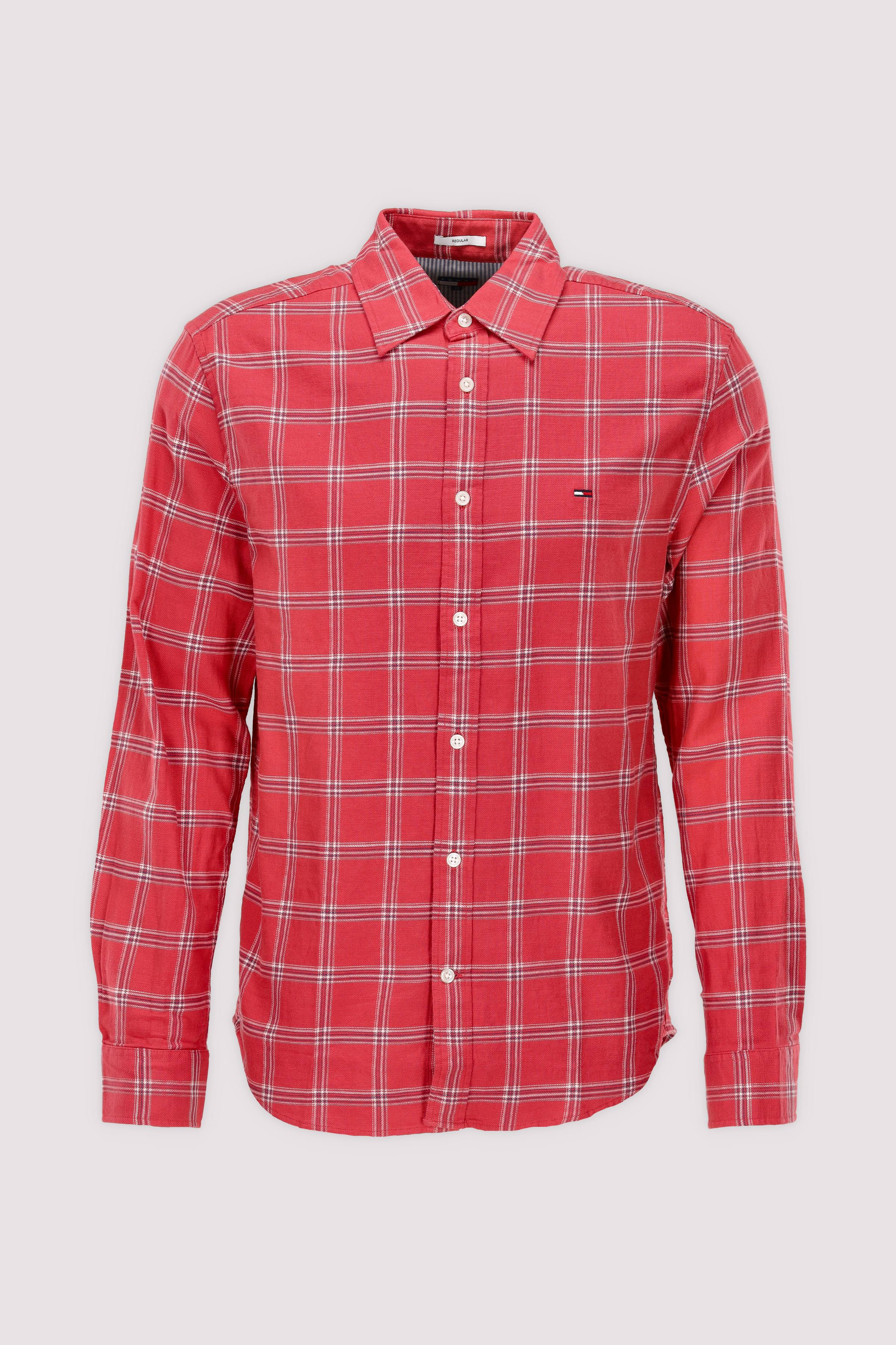 Tommy Hilfiger Herren Langarmhemd Rot