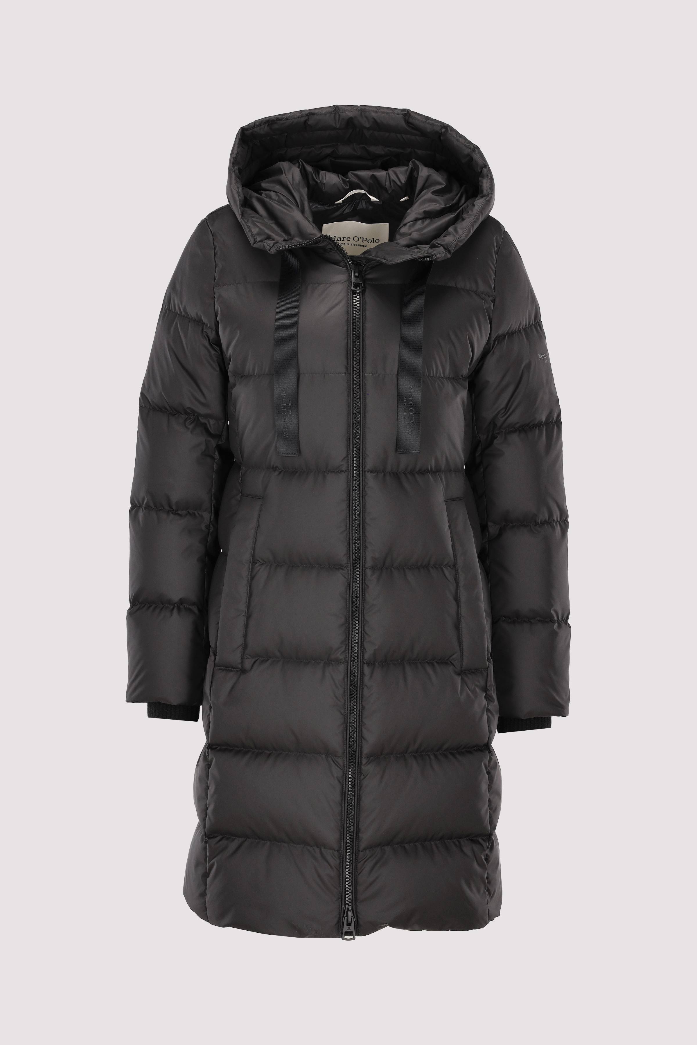 Coat, down filled, with hood, 