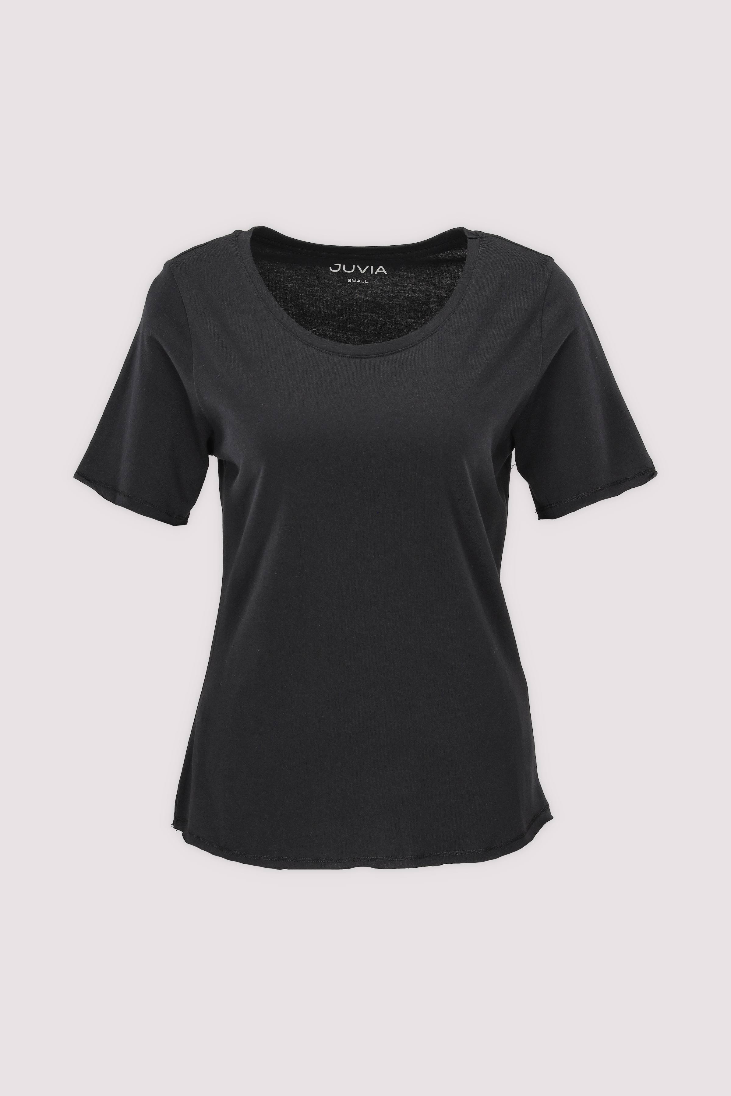 Juvia Damen T‑Shirt in schwarz