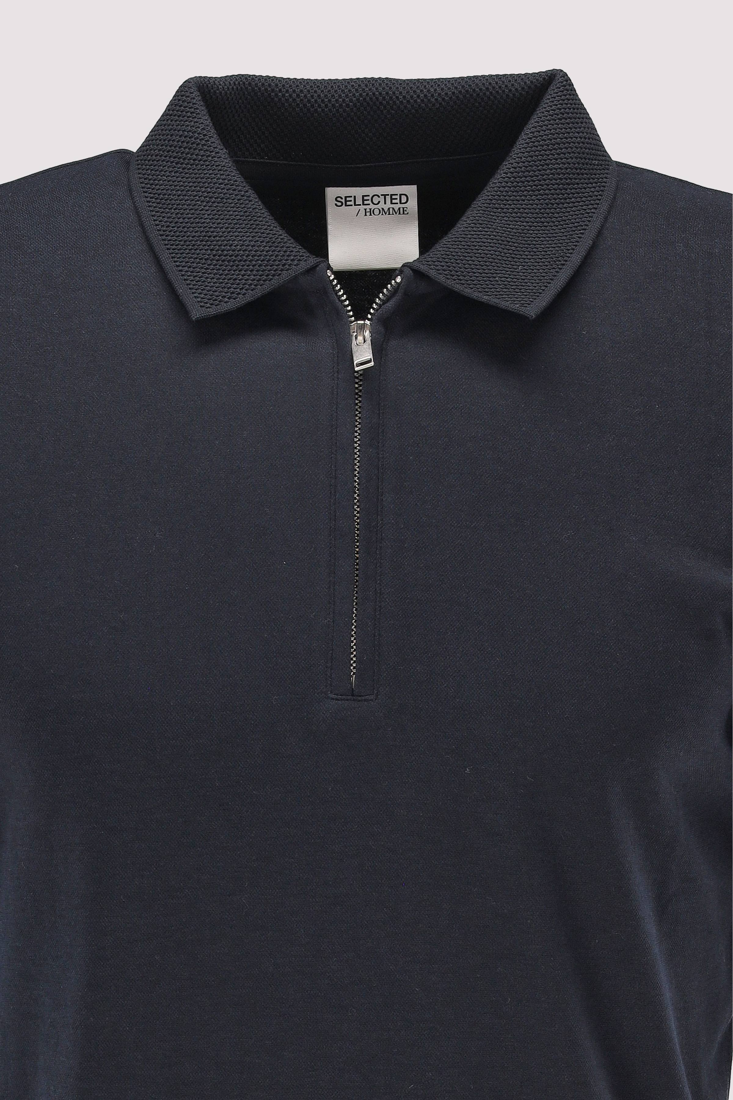 Selected - SLHFAVE ZIP SS POLO NOOS