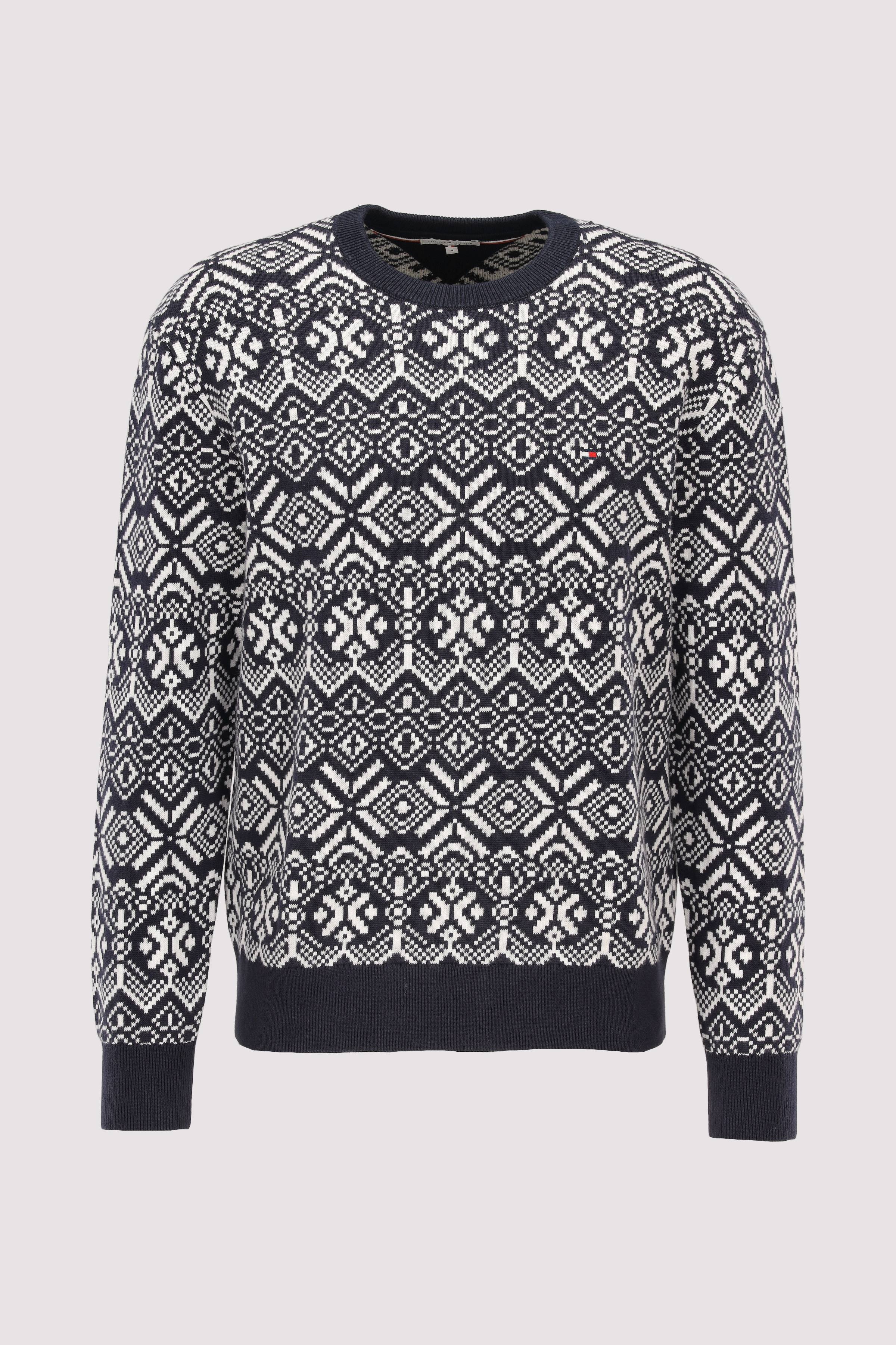 AOP FAIRISLE COTTON CREW NECK