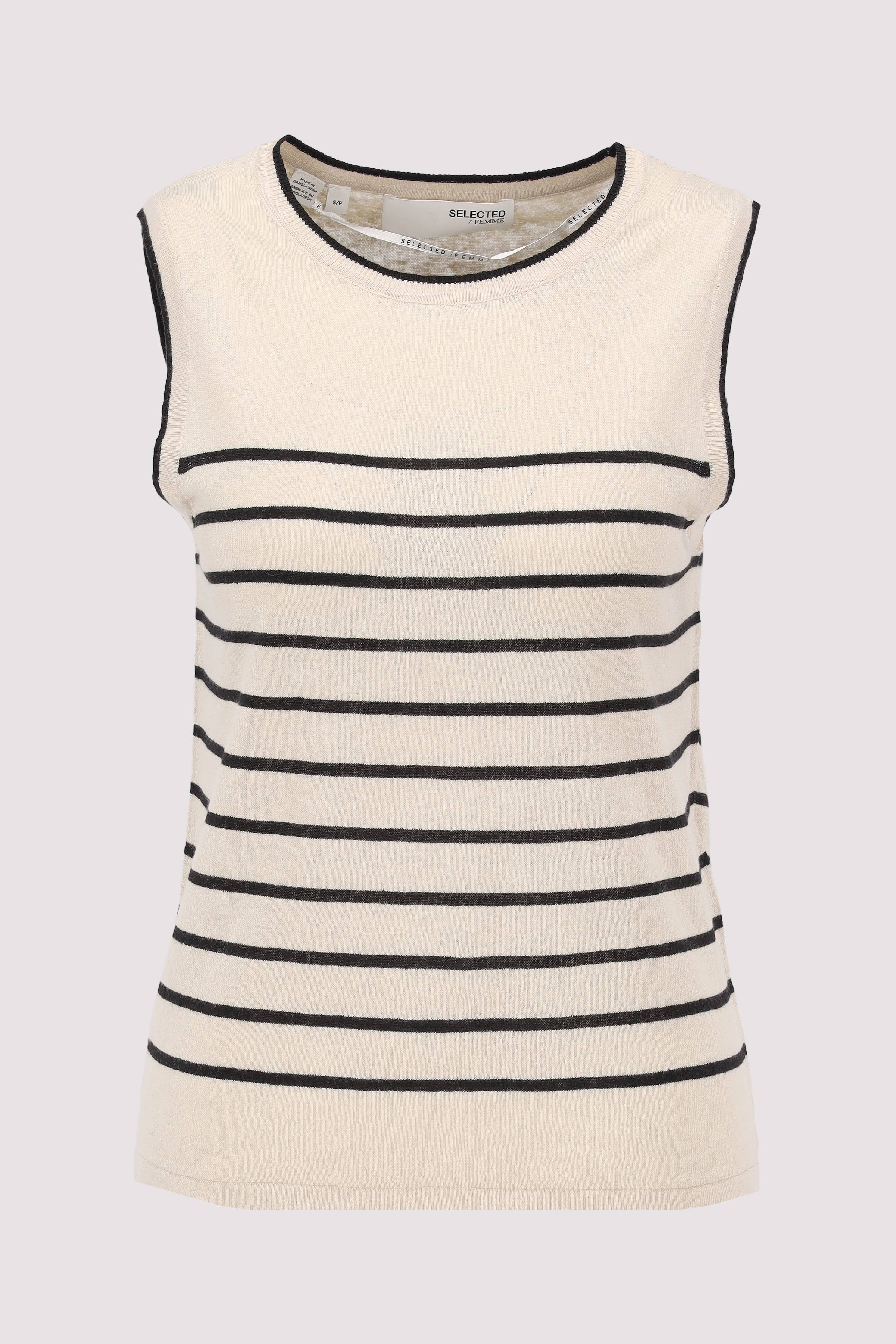 SLFESTHER SL CONTRAST KNIT TOP