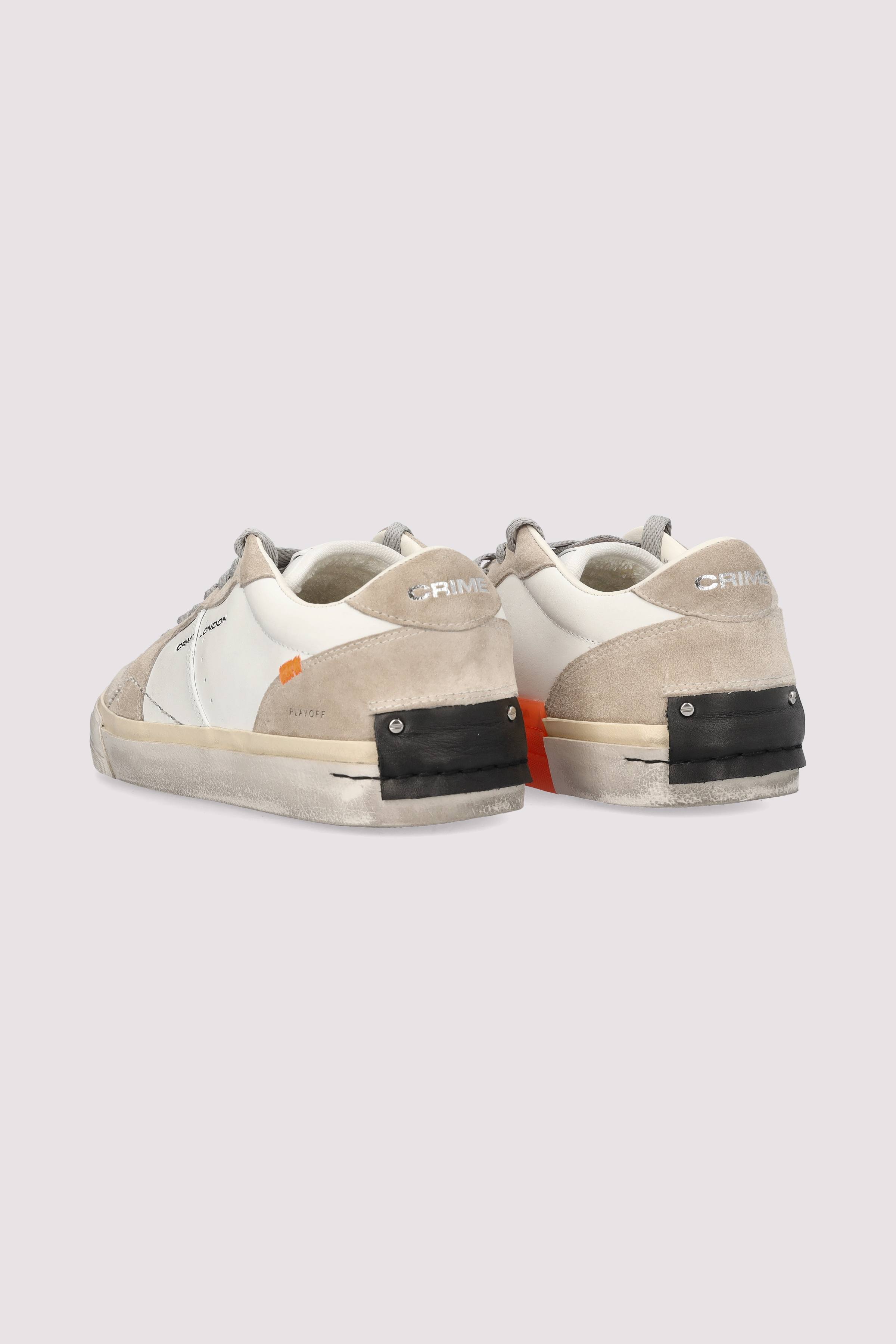 Crime London - Crime London Sneaker Beige Leder