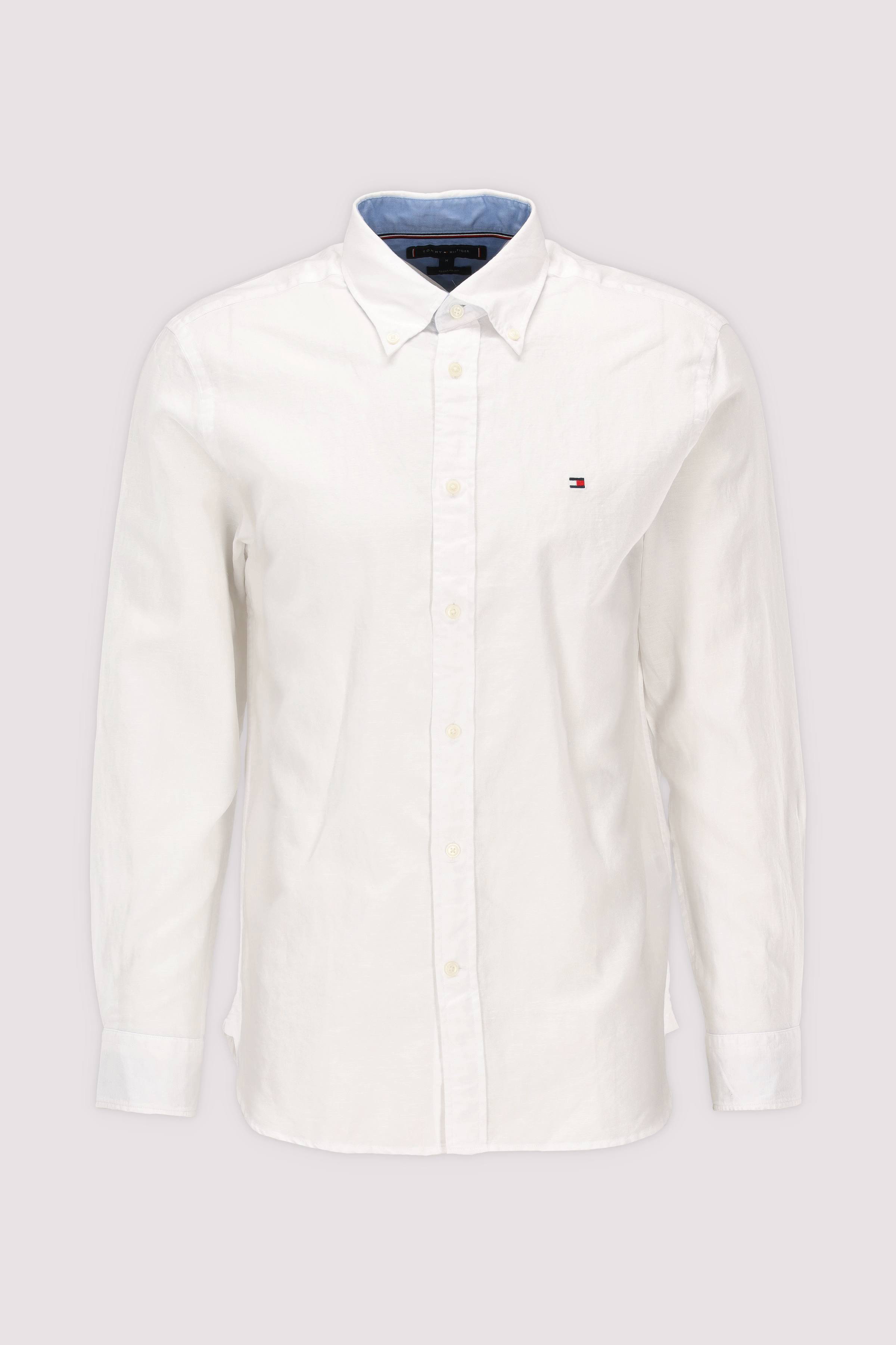 Tommy Hilfiger Leinenhemd Weiß