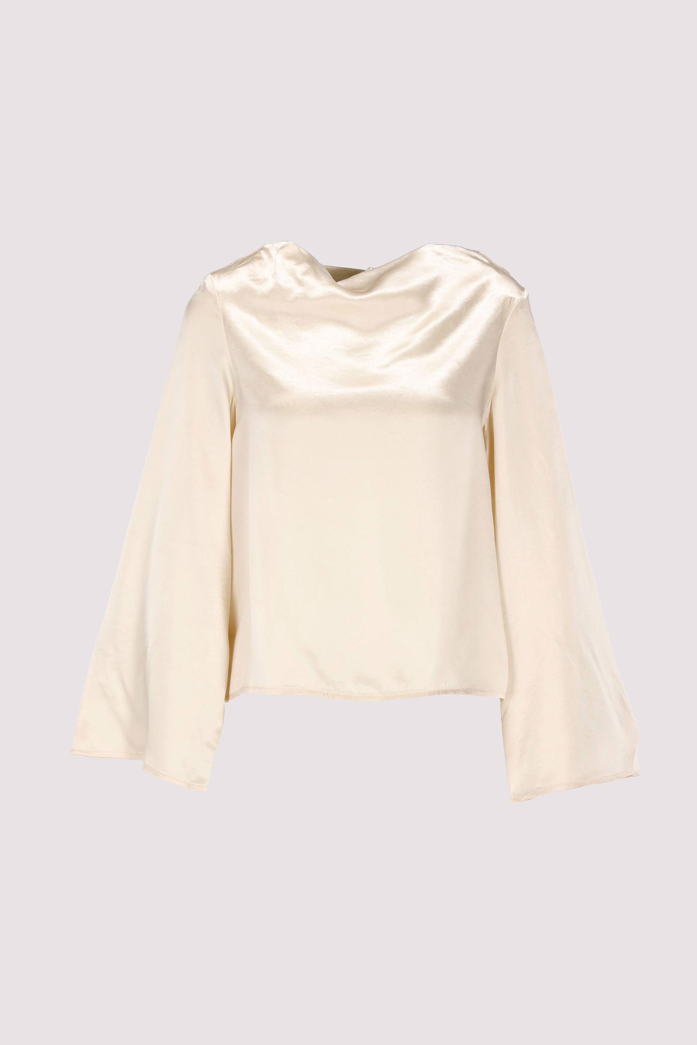 SLFSELENE LS DRAPED NECKLINE T