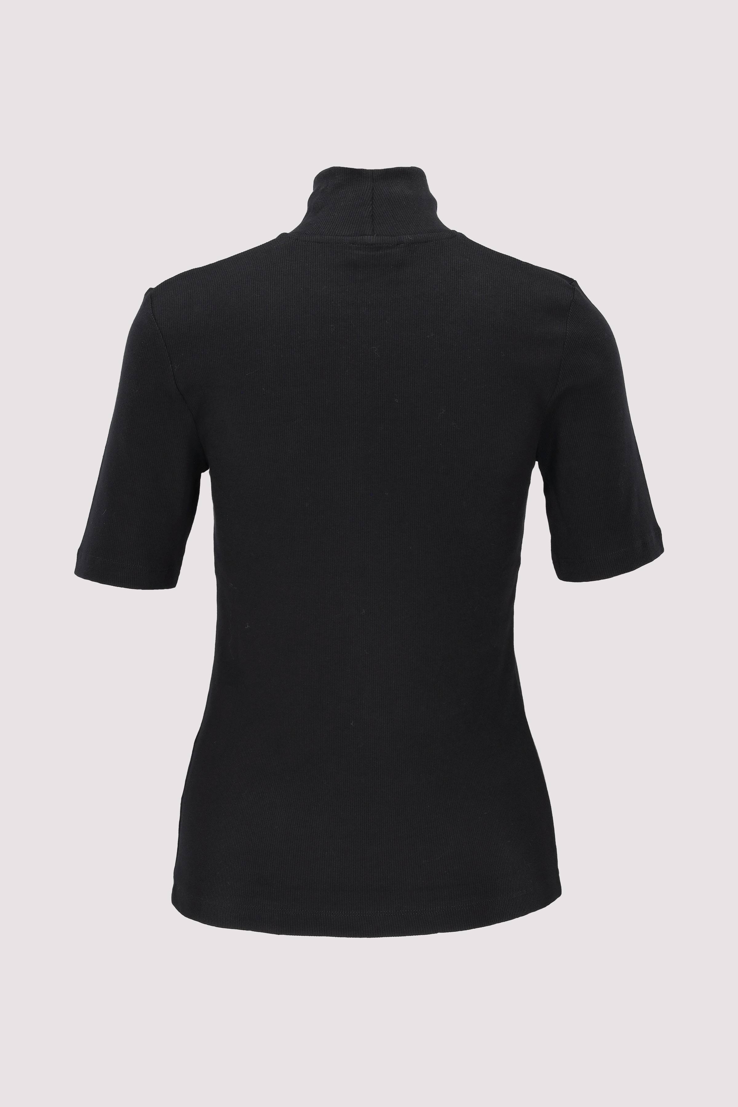 T-shirt, stand-up collar, shor