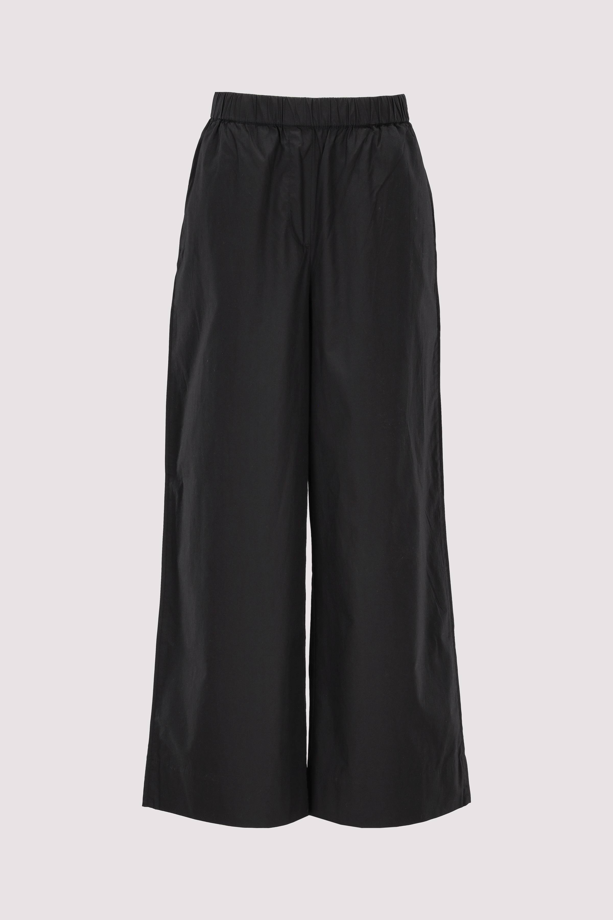 POPLIN WIDE LEG PANT