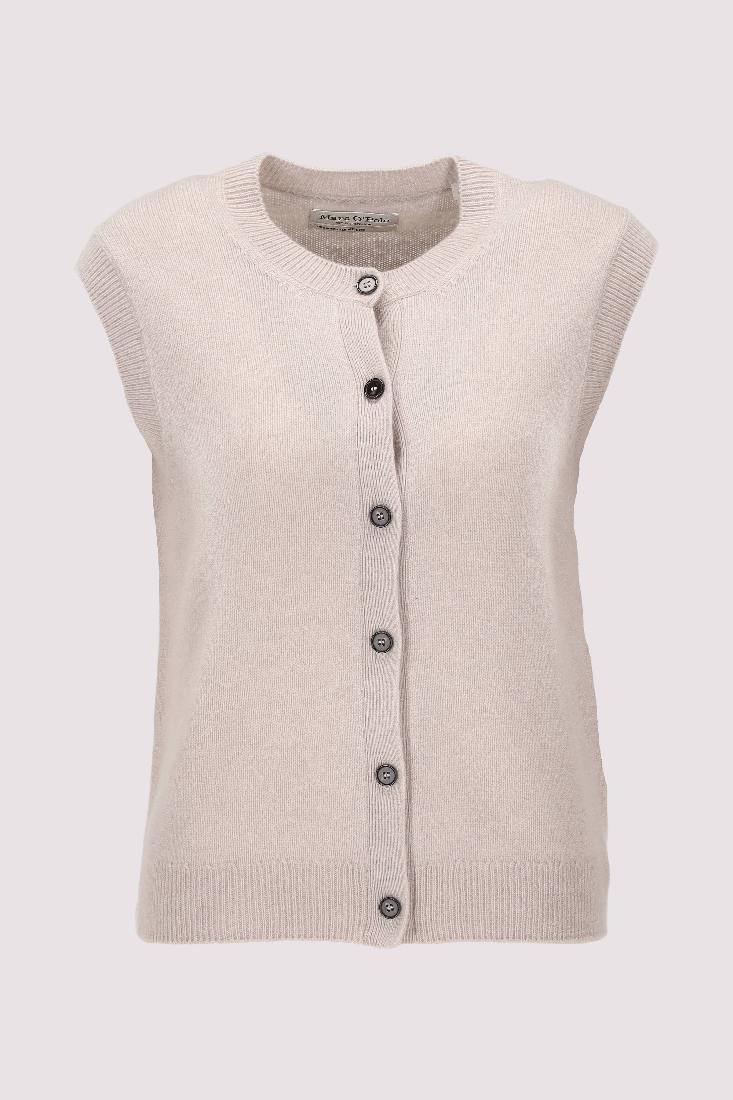 Marc O'Polo Damen Pullunder beige Wolle