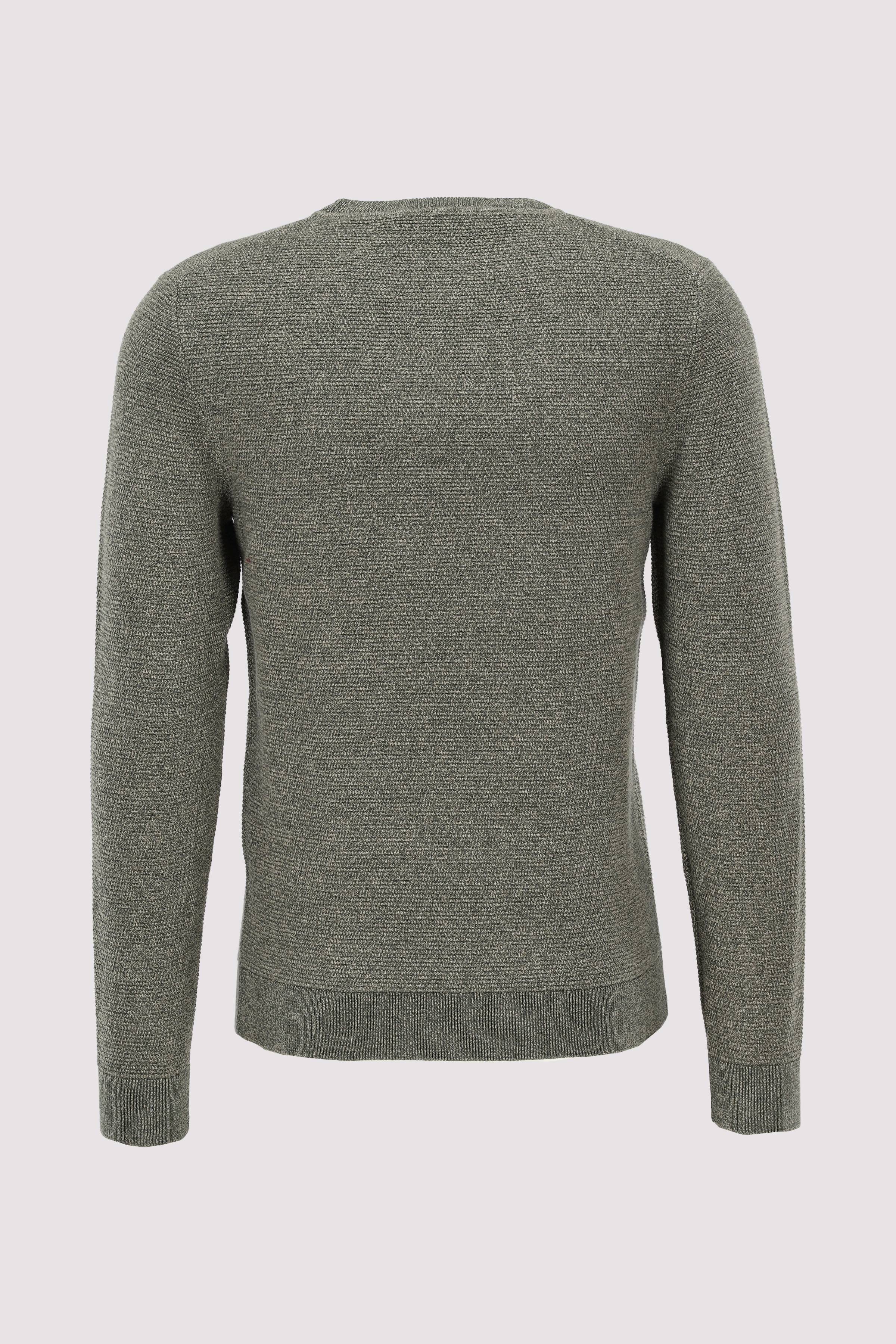 SLHROSS LS KNIT STRUCTURE CREW