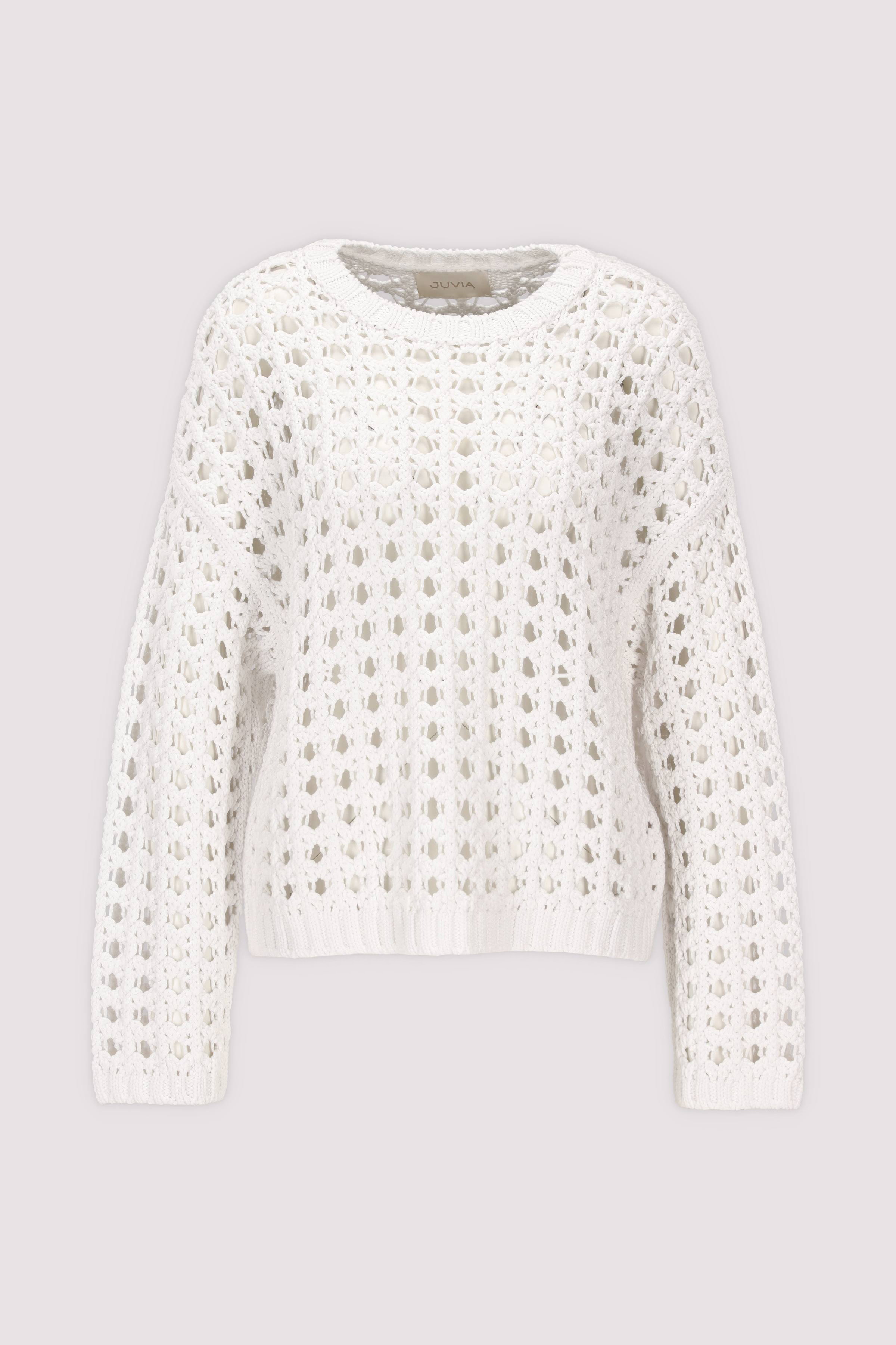 Juvia Pullover weiß bequem für Damen