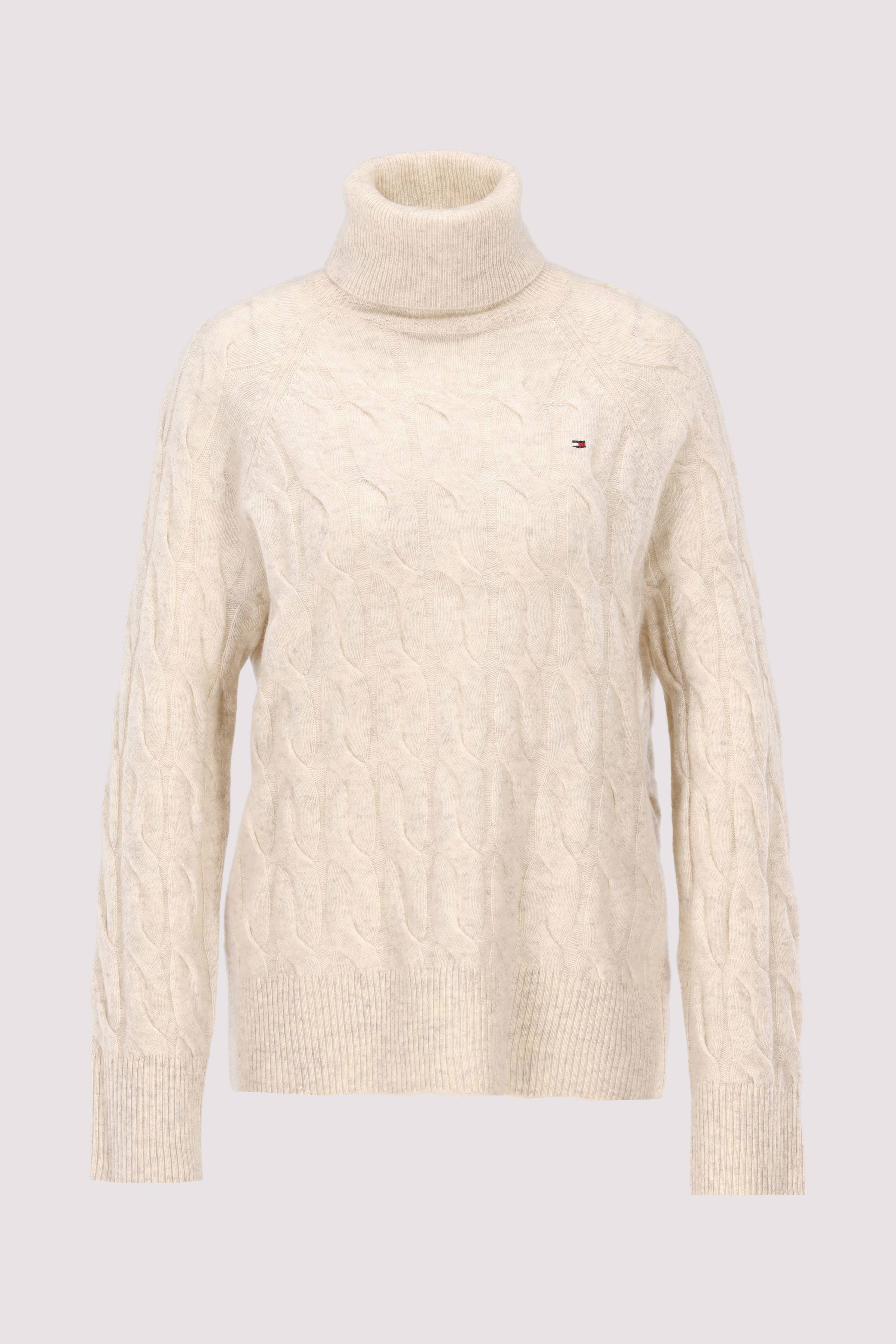 SOFT WOOL CABLE ROLL-NK LS SWT