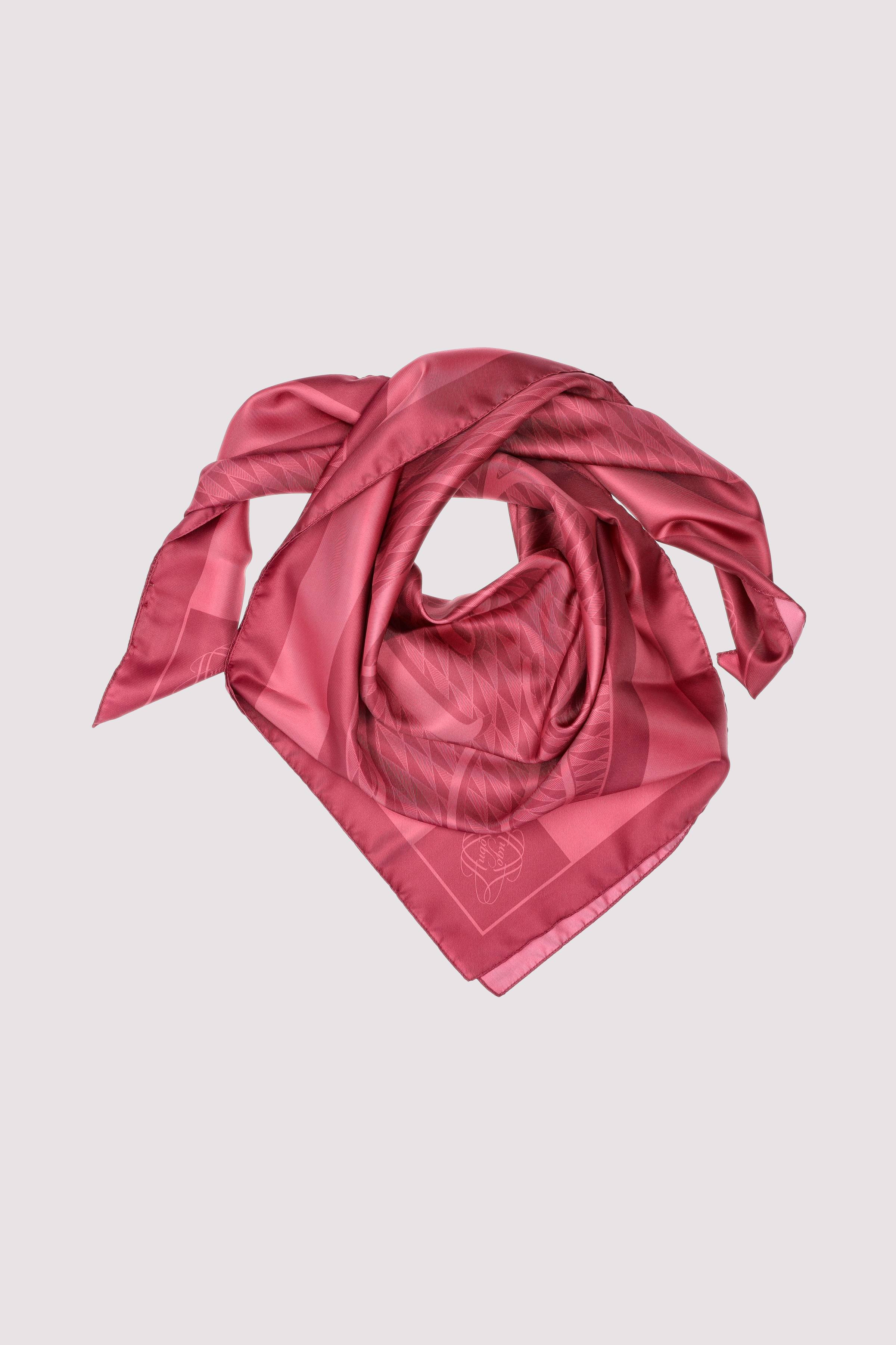 HUGO Tuch dark pink, leicht & stylisch