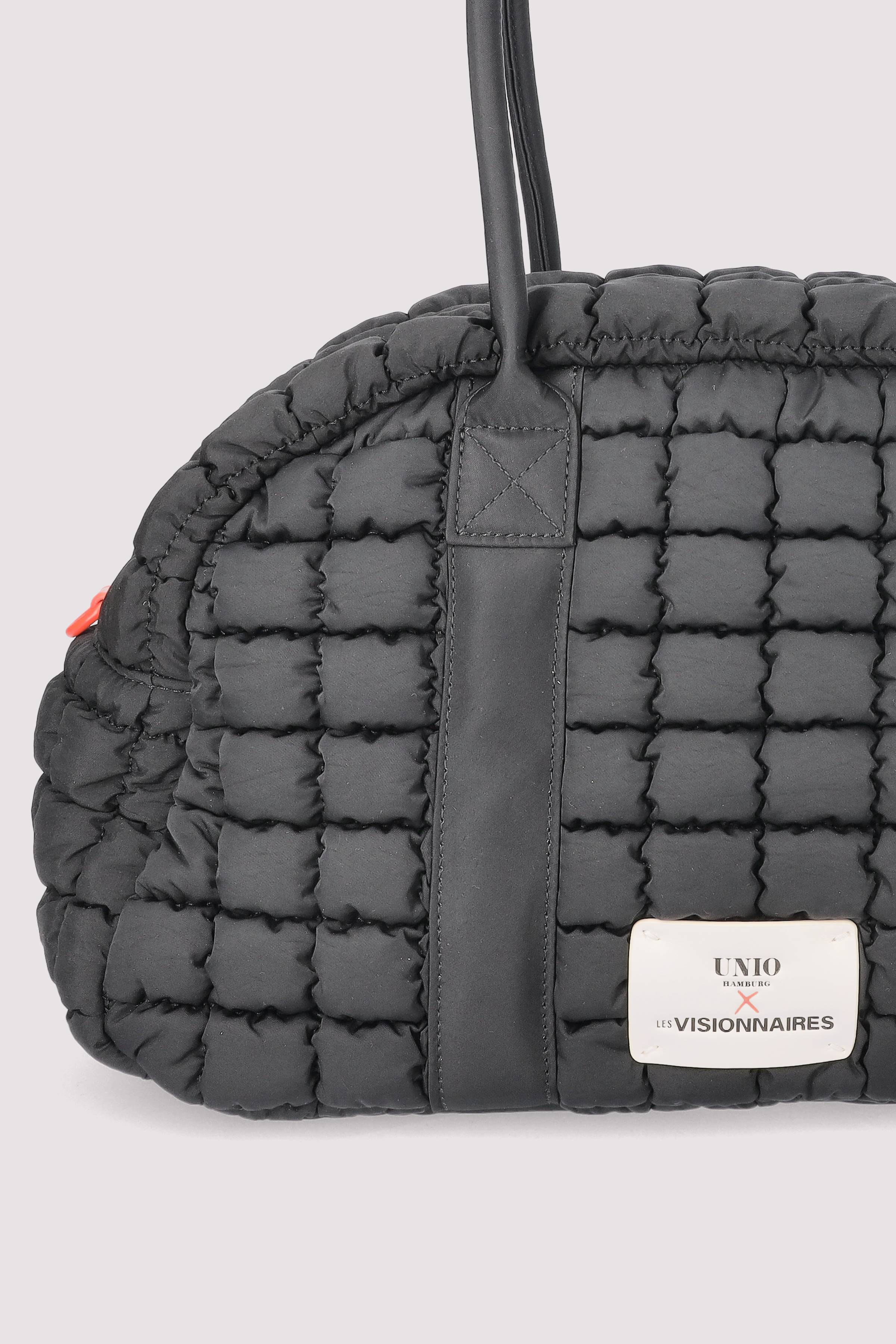 Les Visionnaires - Schwarze Schultertasche aus Nylon