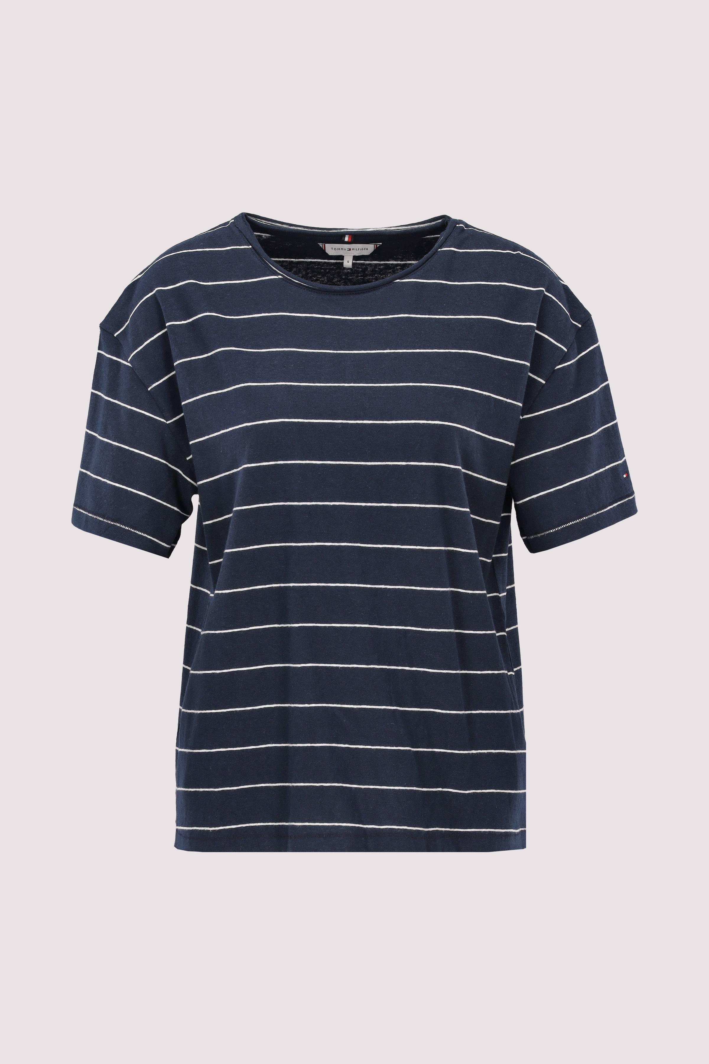 MODERN CO LINEN C-NK SS