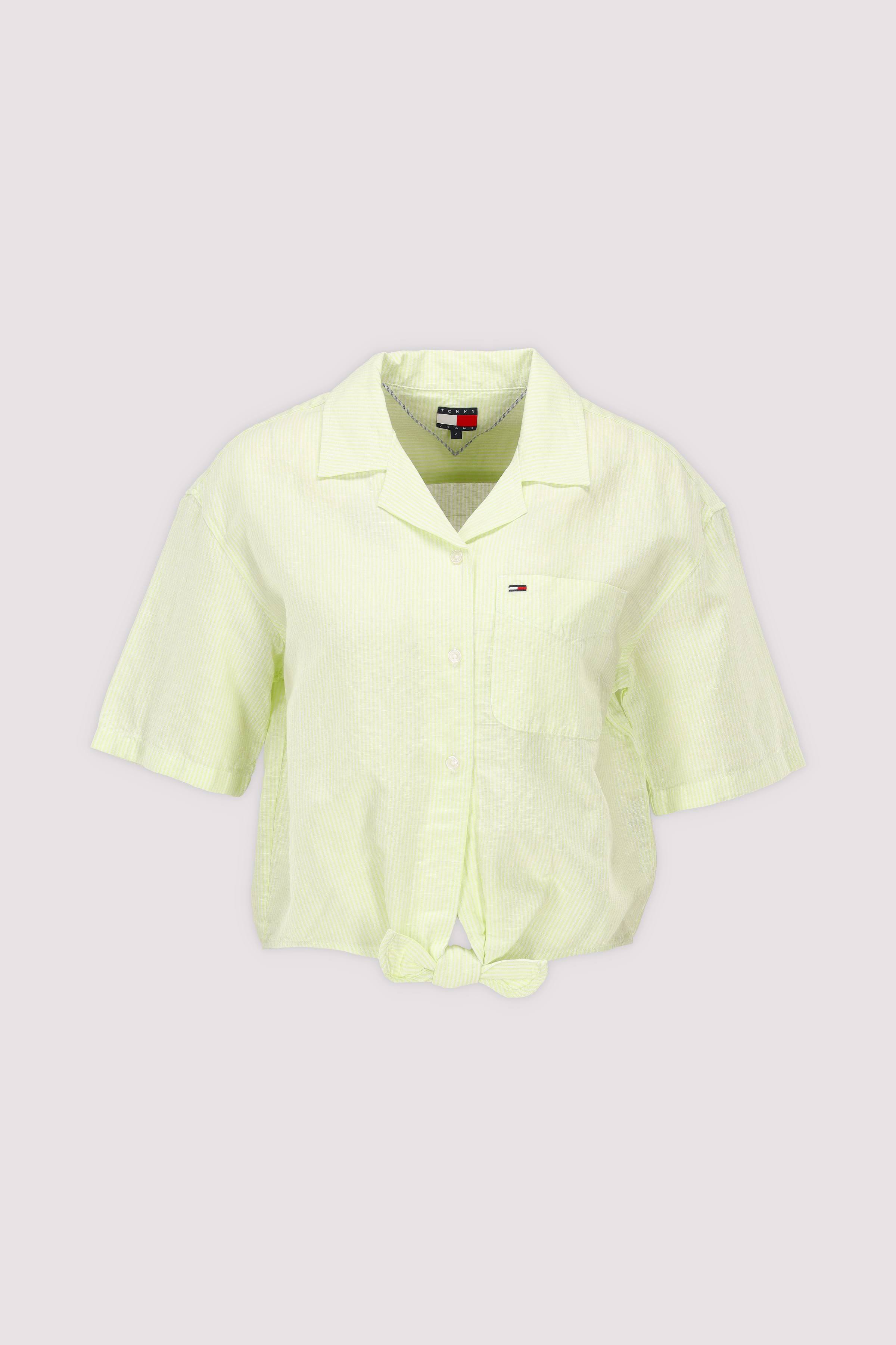 TJW TIE FRONT LINEN SHIRT