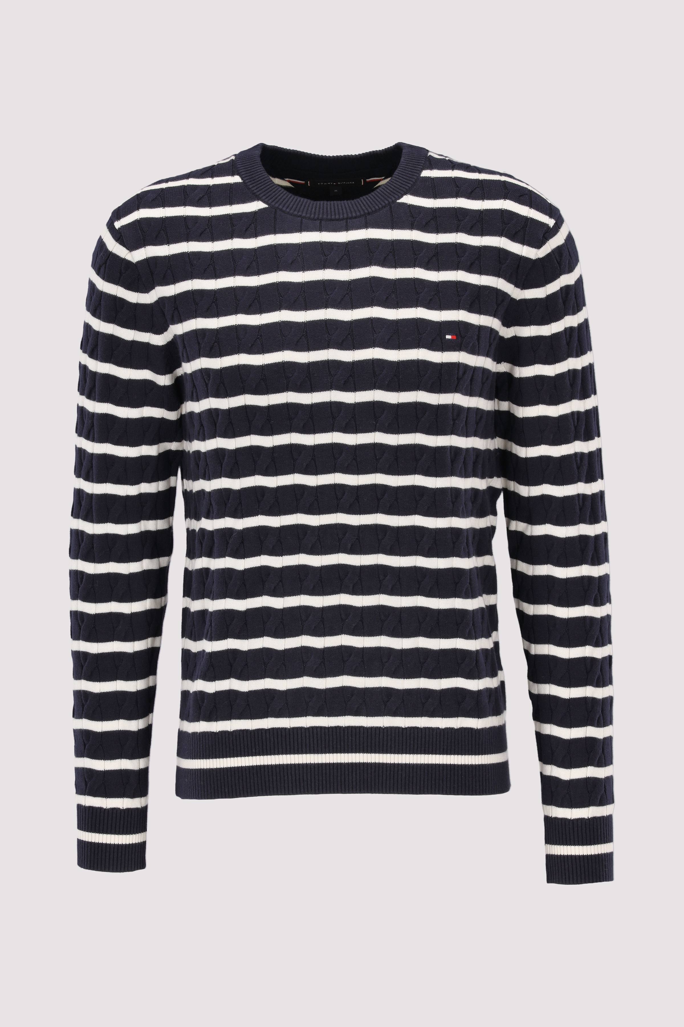 CLASSIC COTTON CABLE CREW NECK
