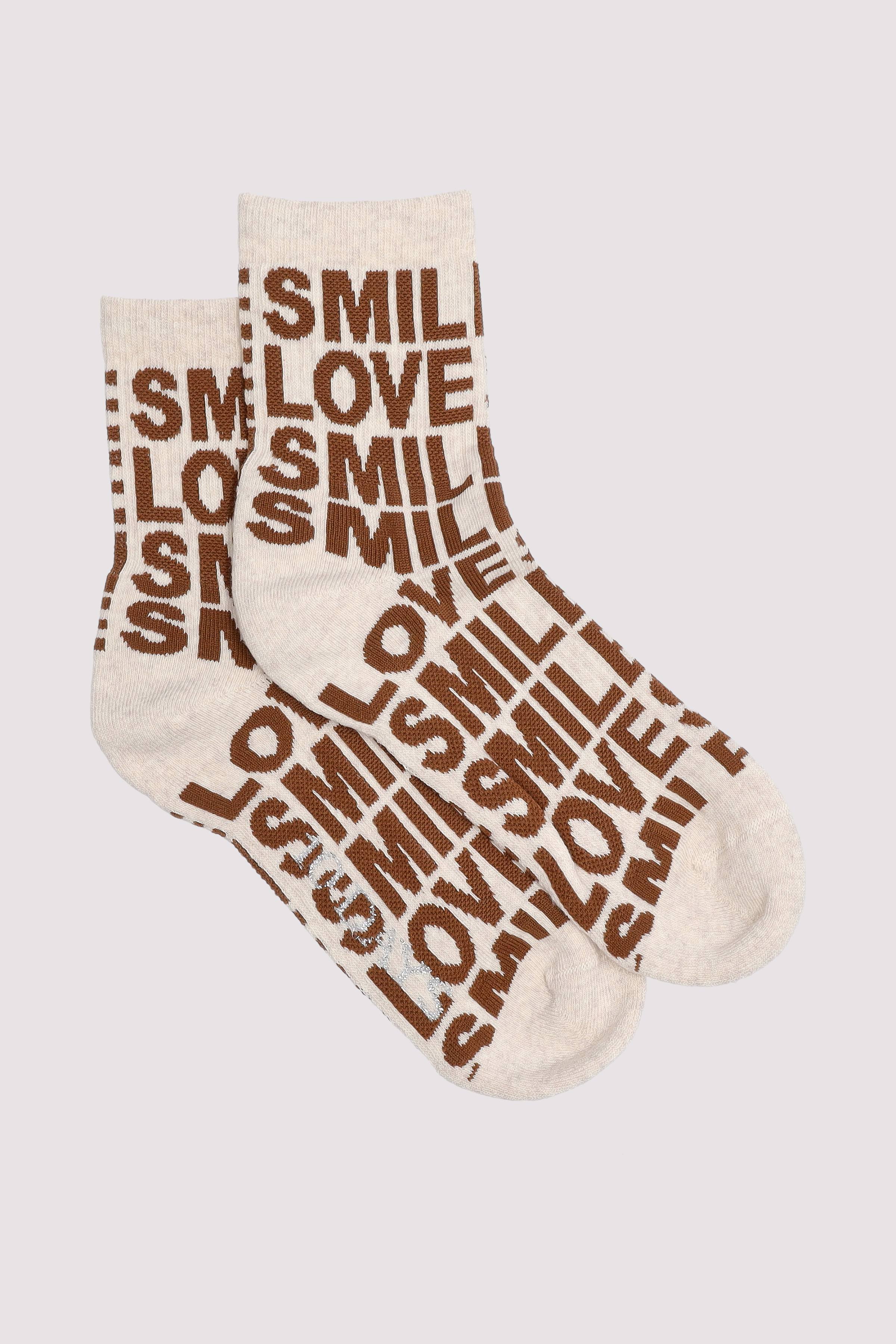 Socks aop Smile Love