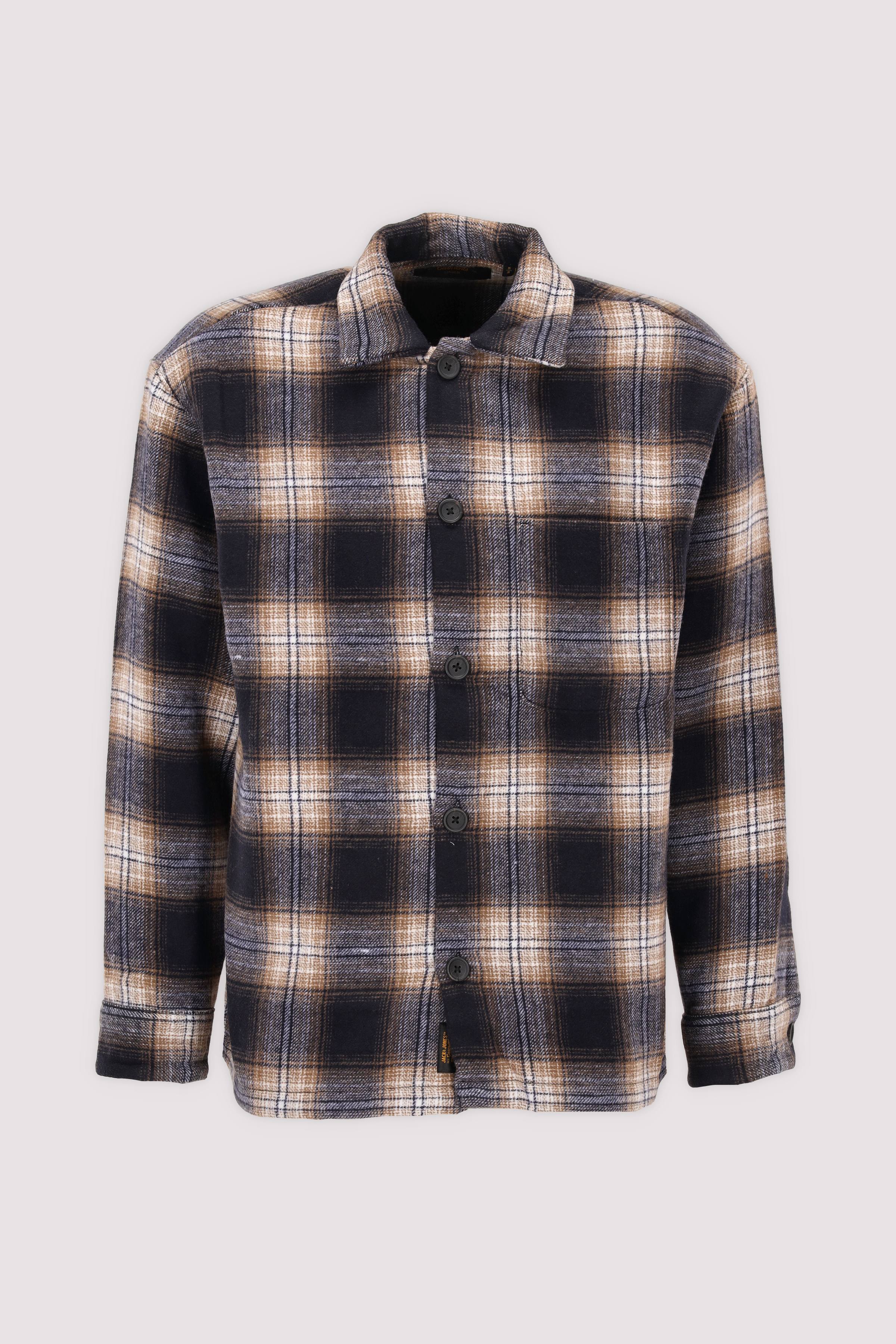 Jack and Jones Langarmhemd navy Karo