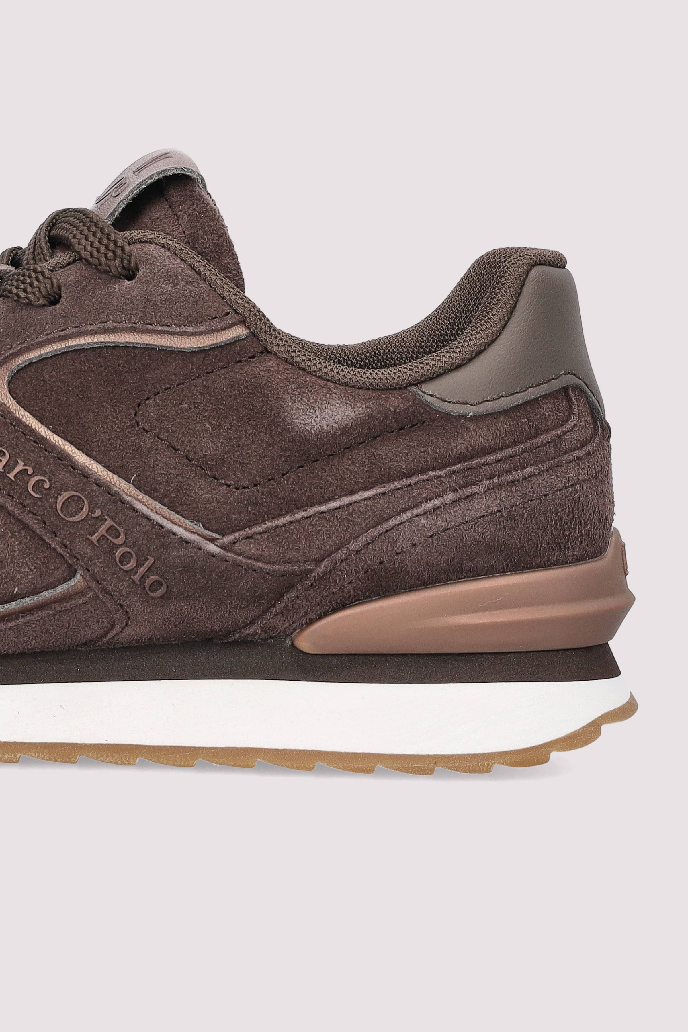 Marc O'Polo Sneaker aus Leder, Braun.
