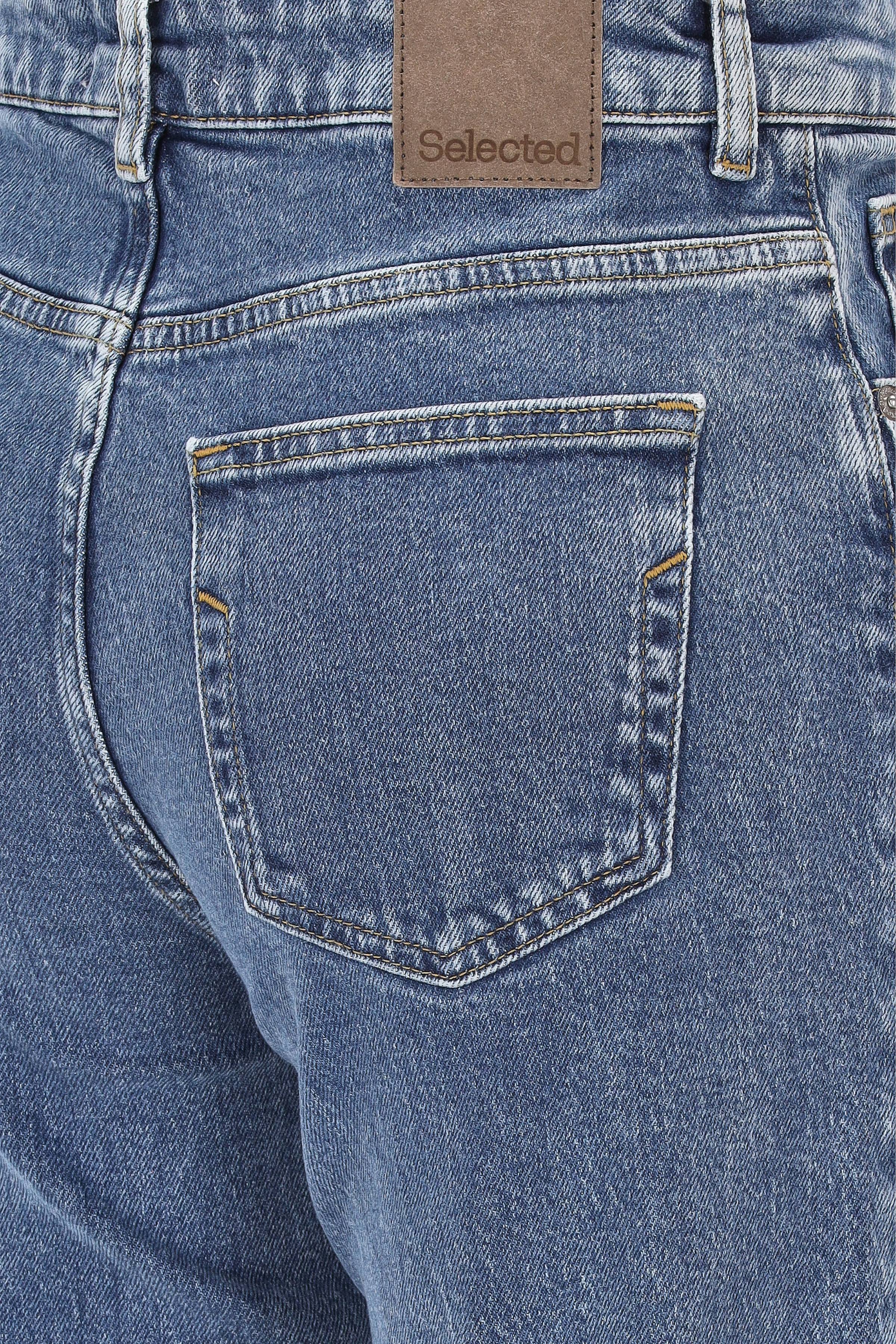 Selected - Selected Boyfriend Jeans mittelblau