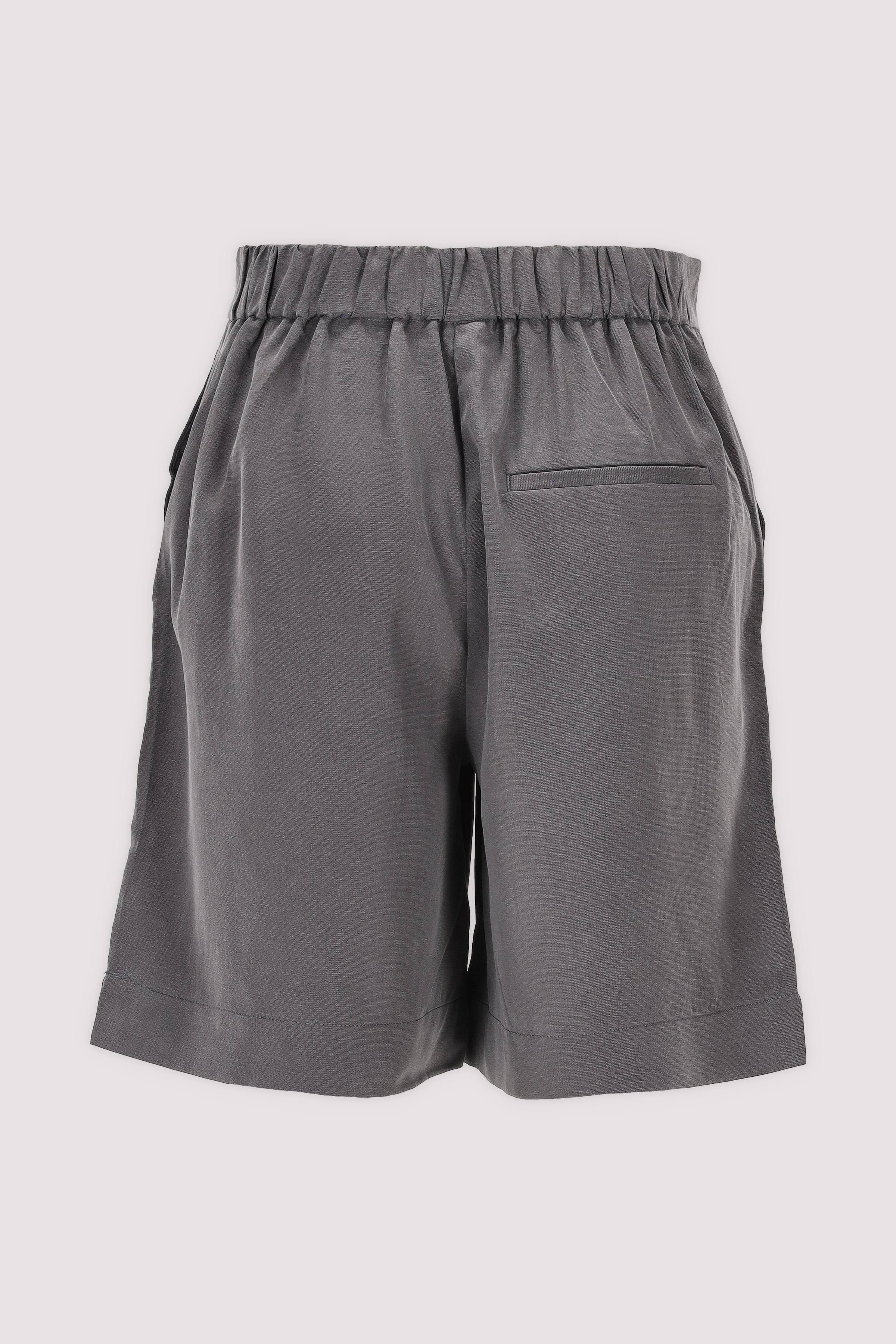 Marc O Polo Casual - Lyocell-Leinen Shorts Grau