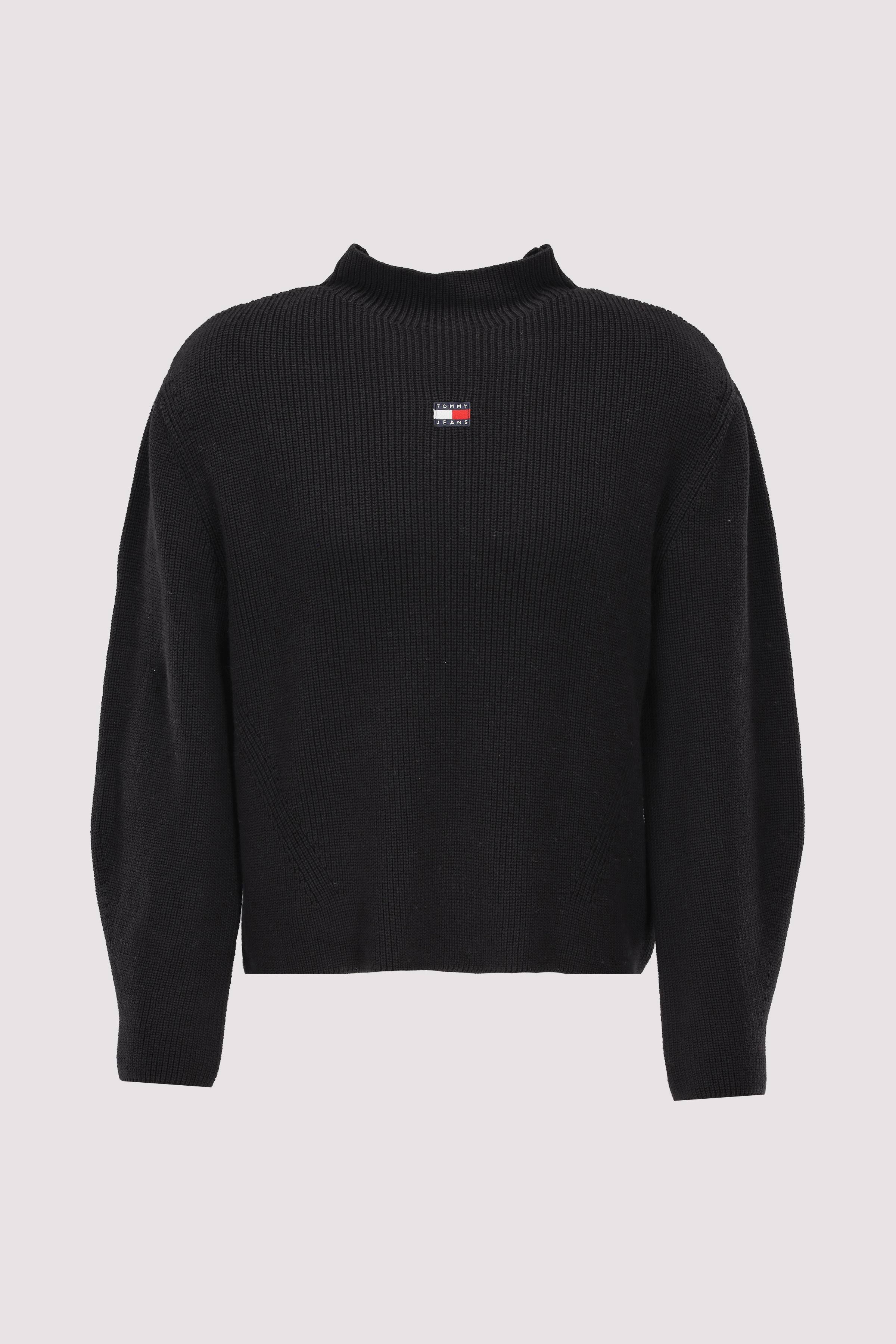TJW MOCKNECK BADGE SWEATER