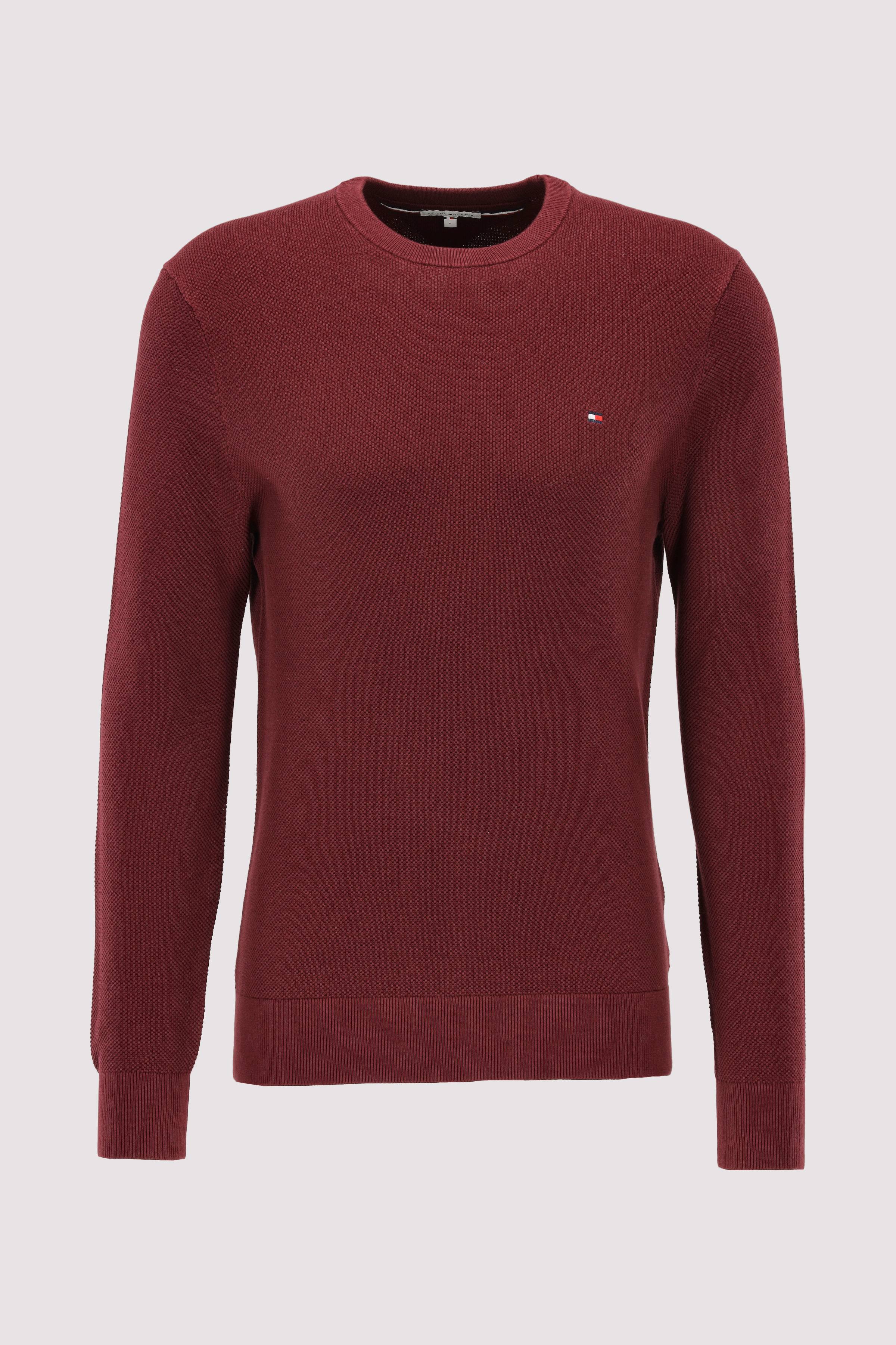 Tommy Hilfiger violetter Bio-Pullover