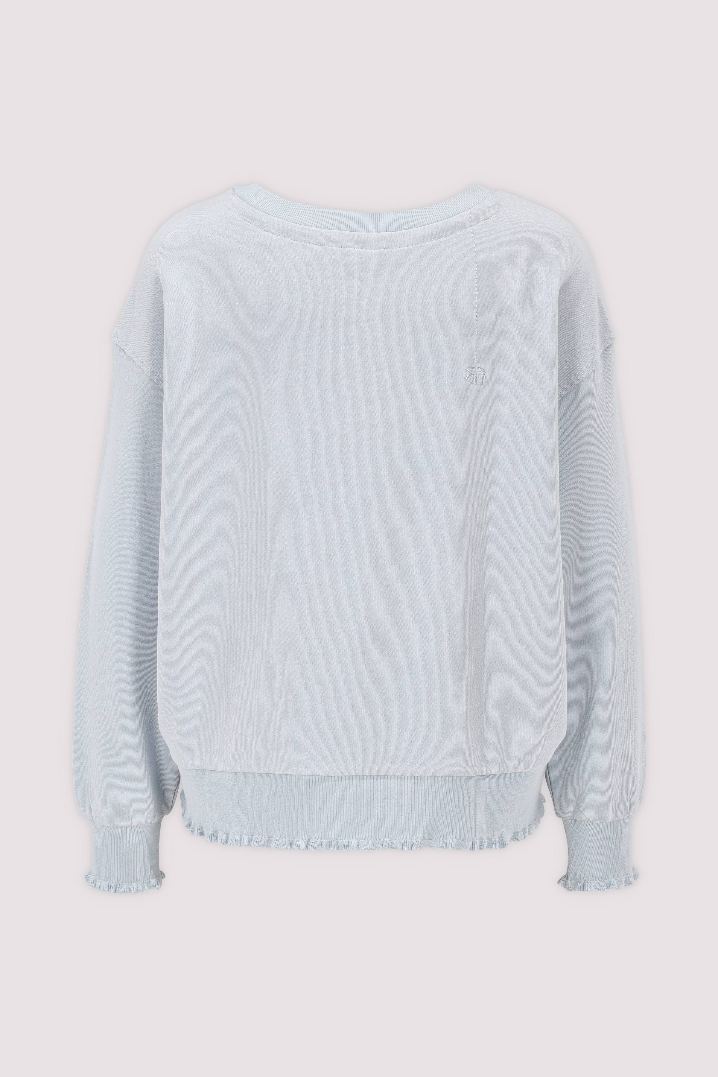 Sweatshirt with ruffles